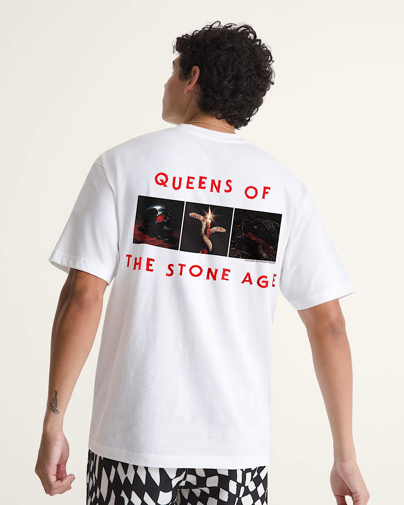 Queens of the Stone Age SS Tee White VANS Bianco ALT3