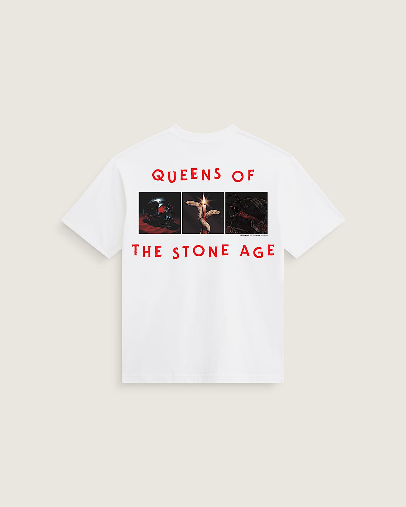 Queens of the Stone Age SS Tee White VANS Bianco HERO