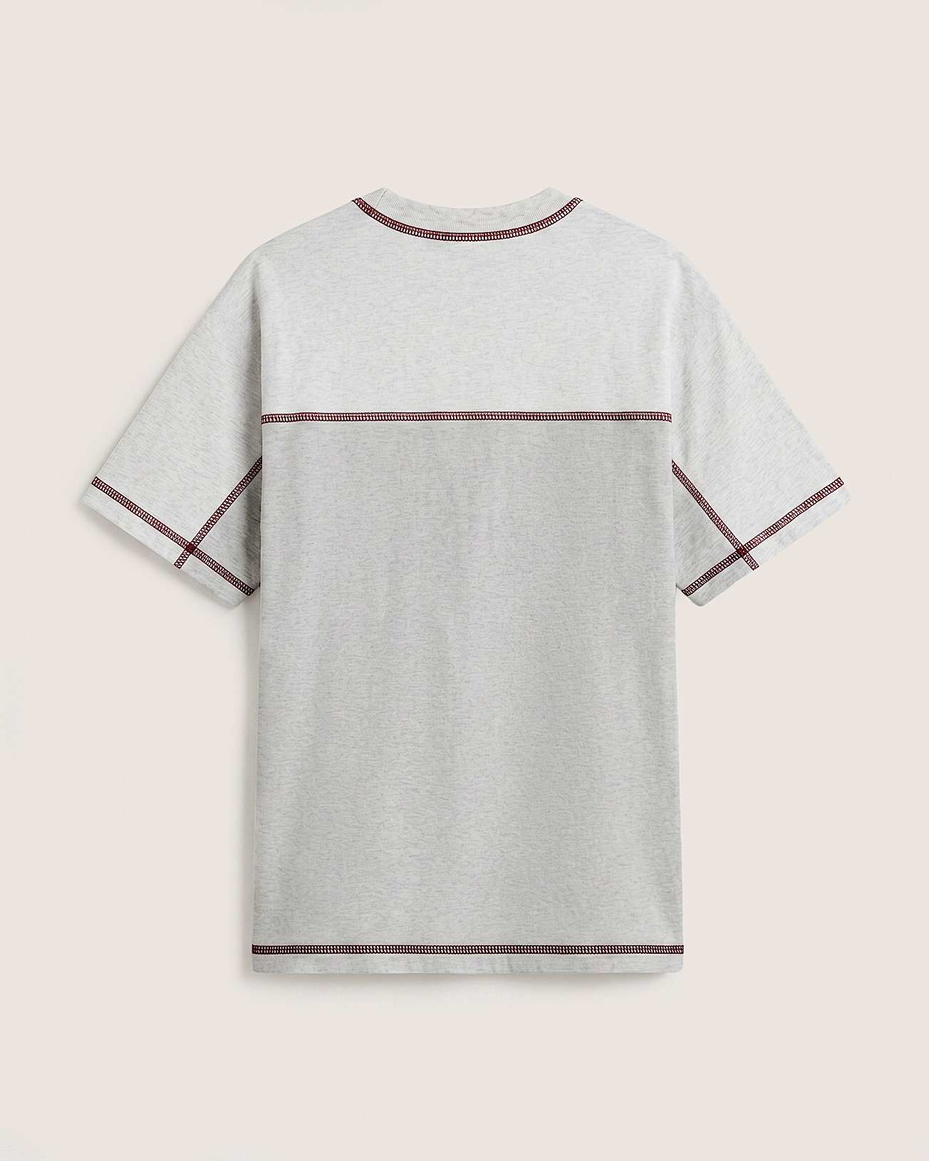 Contrast Stitch Loose Fit SS Tee ASH HEATHER VANS Grey ALT1