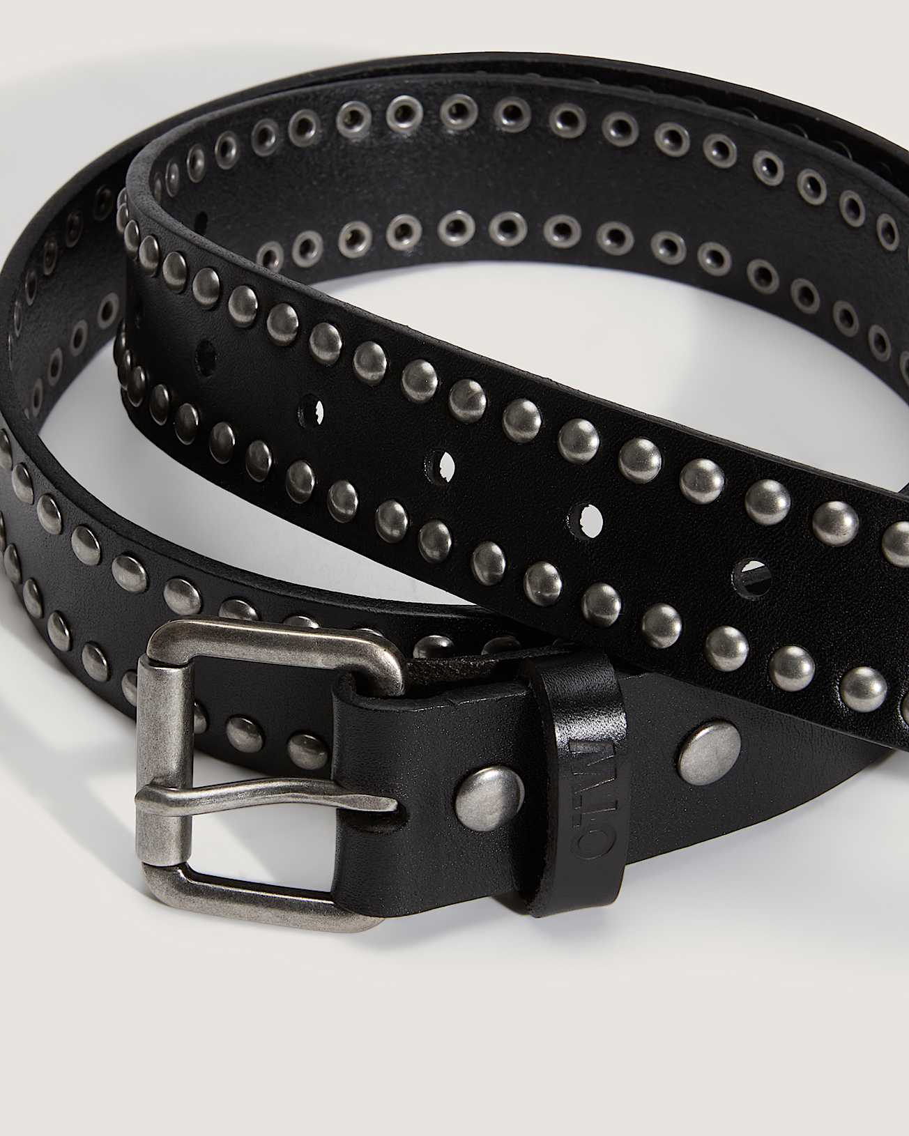 Cintura in pelle con borchie OTW 2 Row VANS Nero ALT1