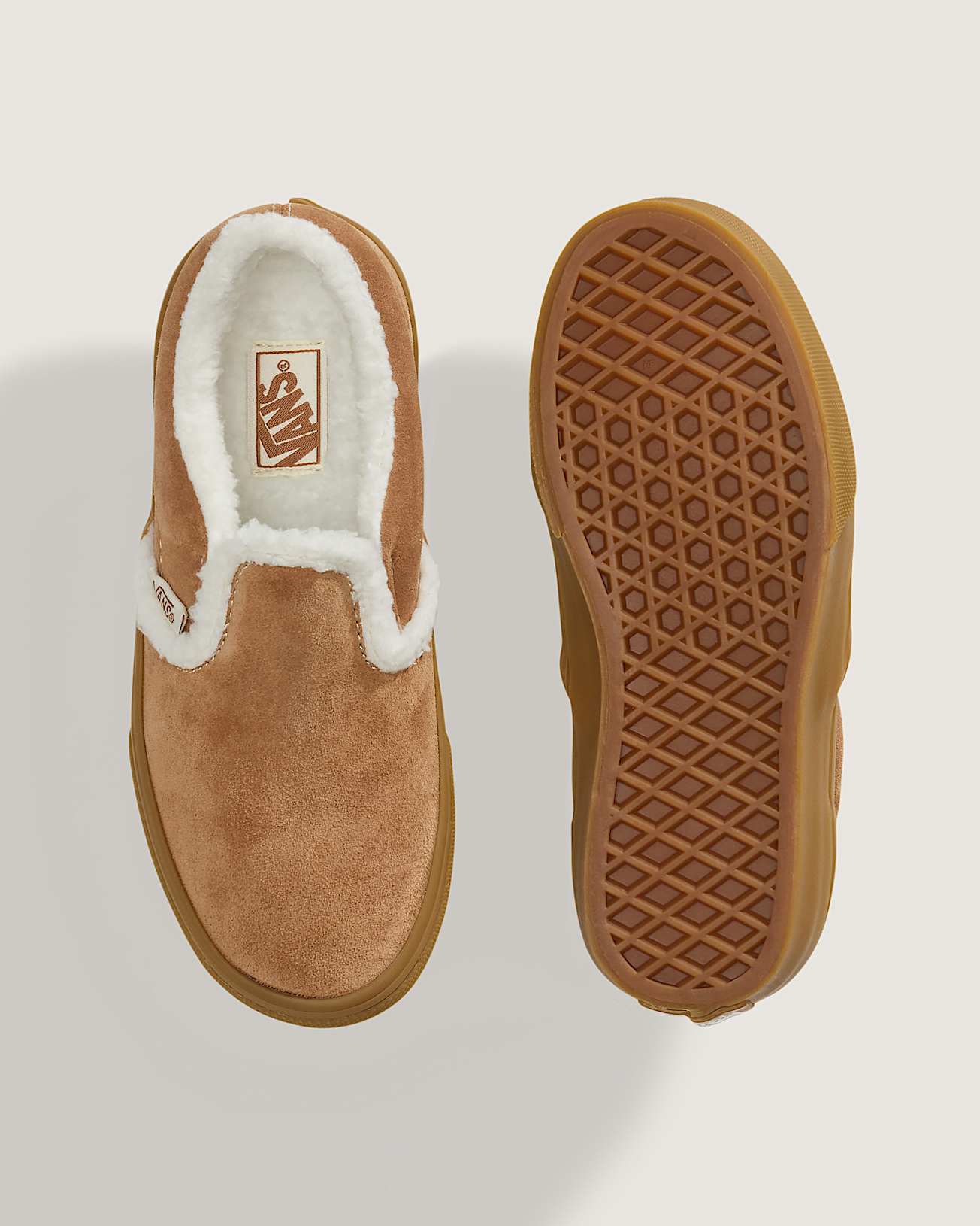 Kids Classic SlipOn Shoes 48 years VANS Beige ALT3