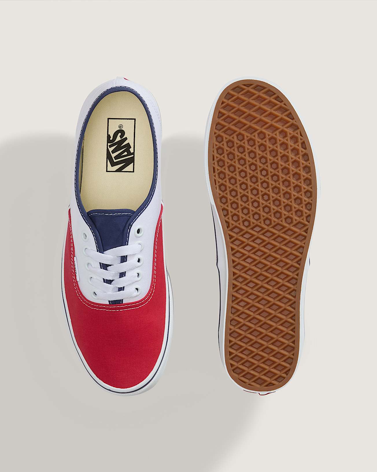 Chaussures Authentic VANS RougeBlancBleu ALT3