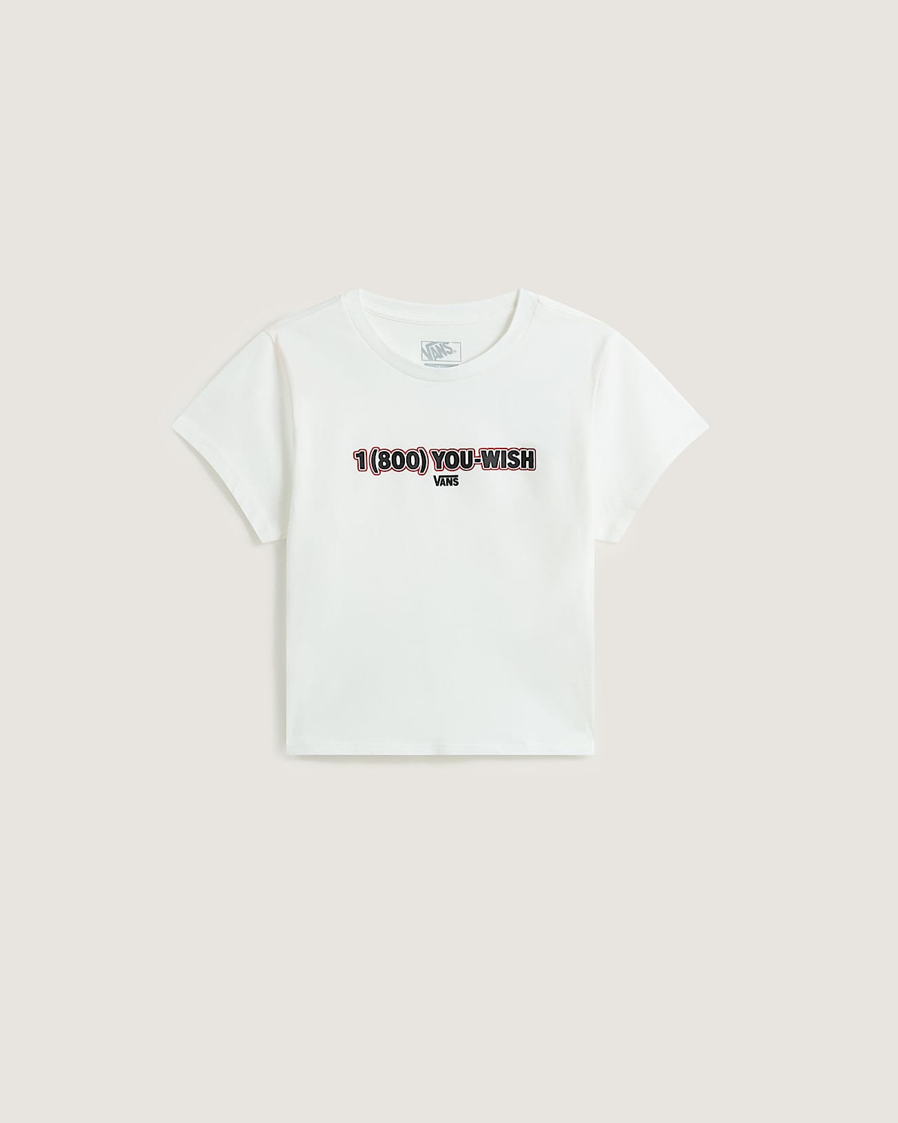 You Wish Baby Tee White VANS White HERO