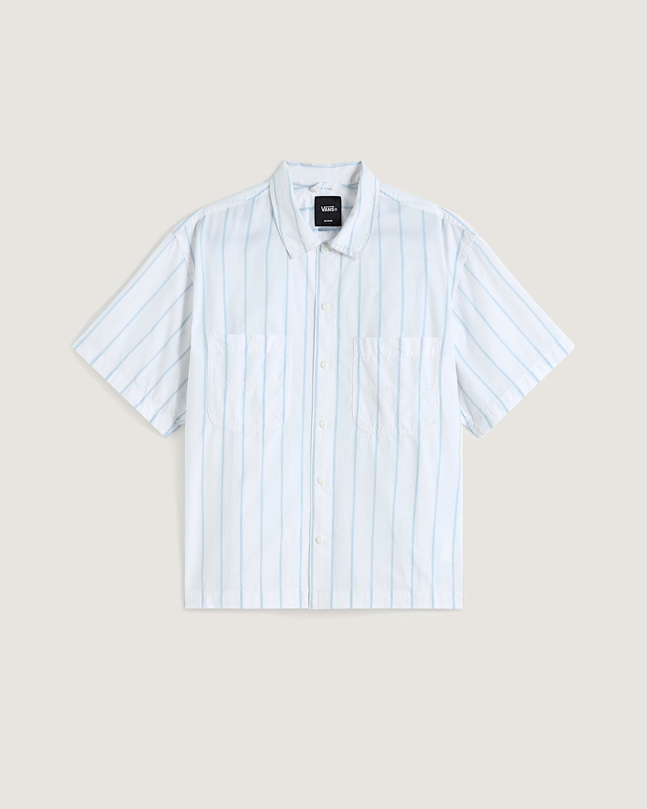 Greentree SS Striped Shirt White VANS Branco hero