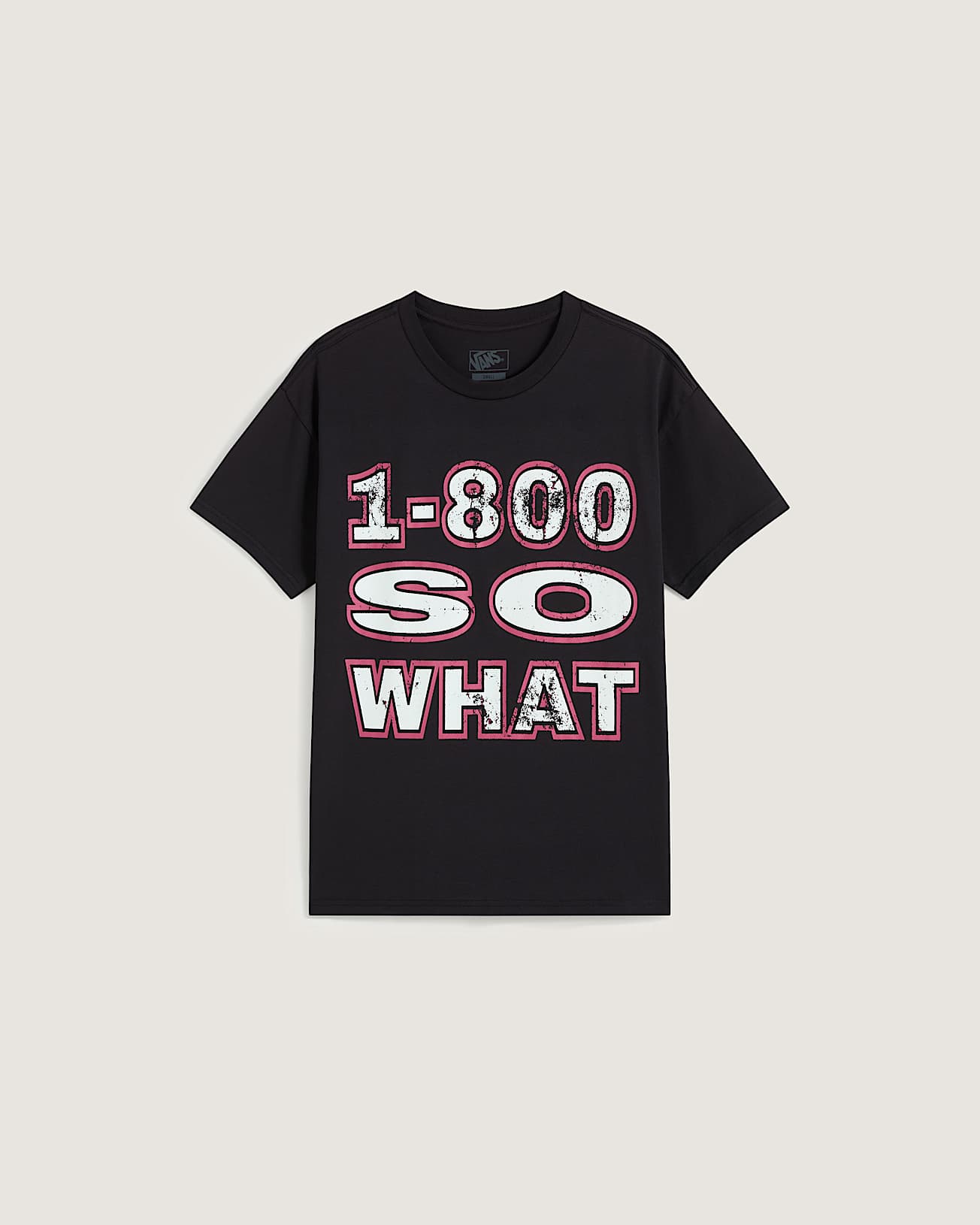 1 800 So What SS Tee Black VANS Nero hero