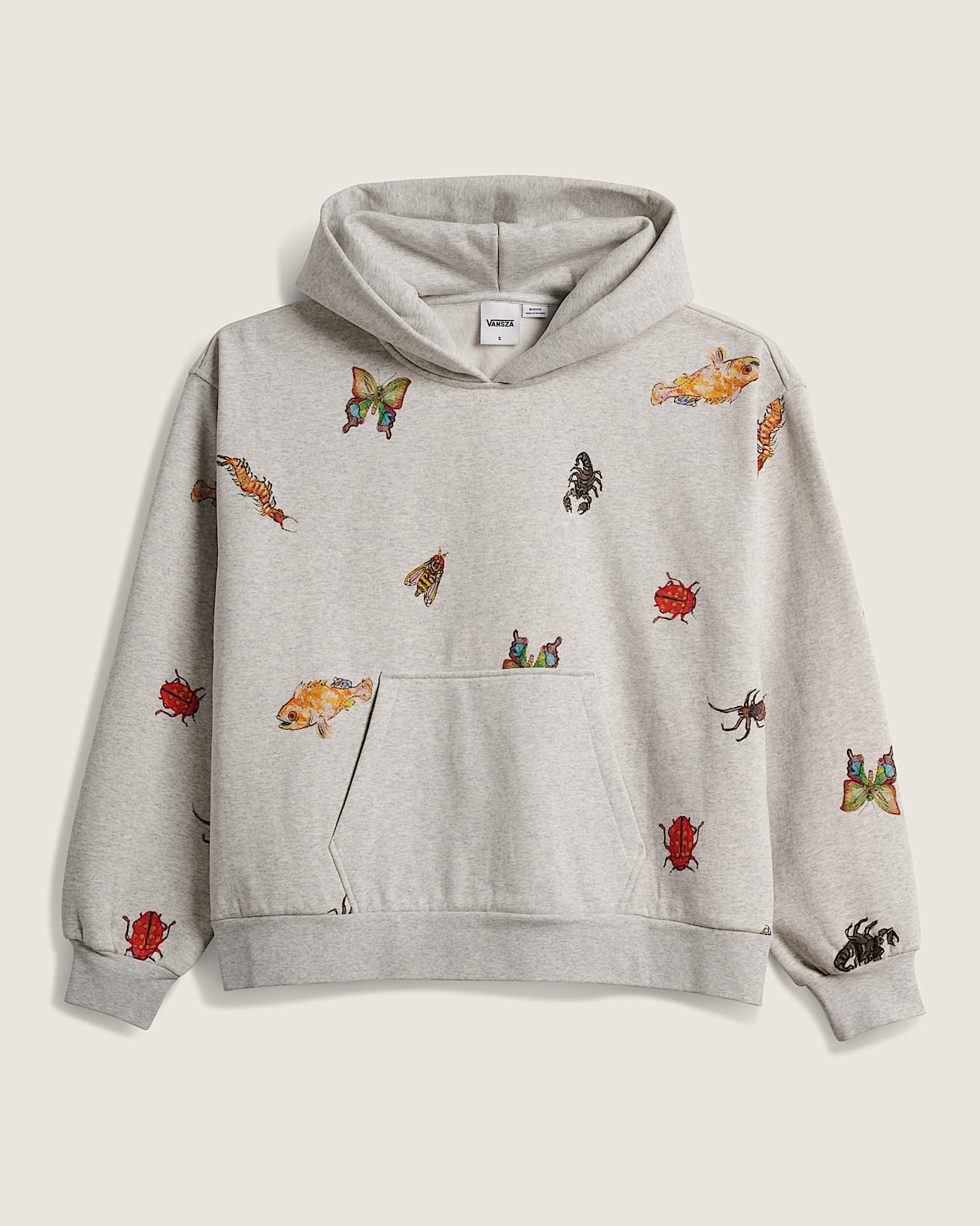 Felpa con cappuccio VANSZA Bug Out VANS Grigio HERO