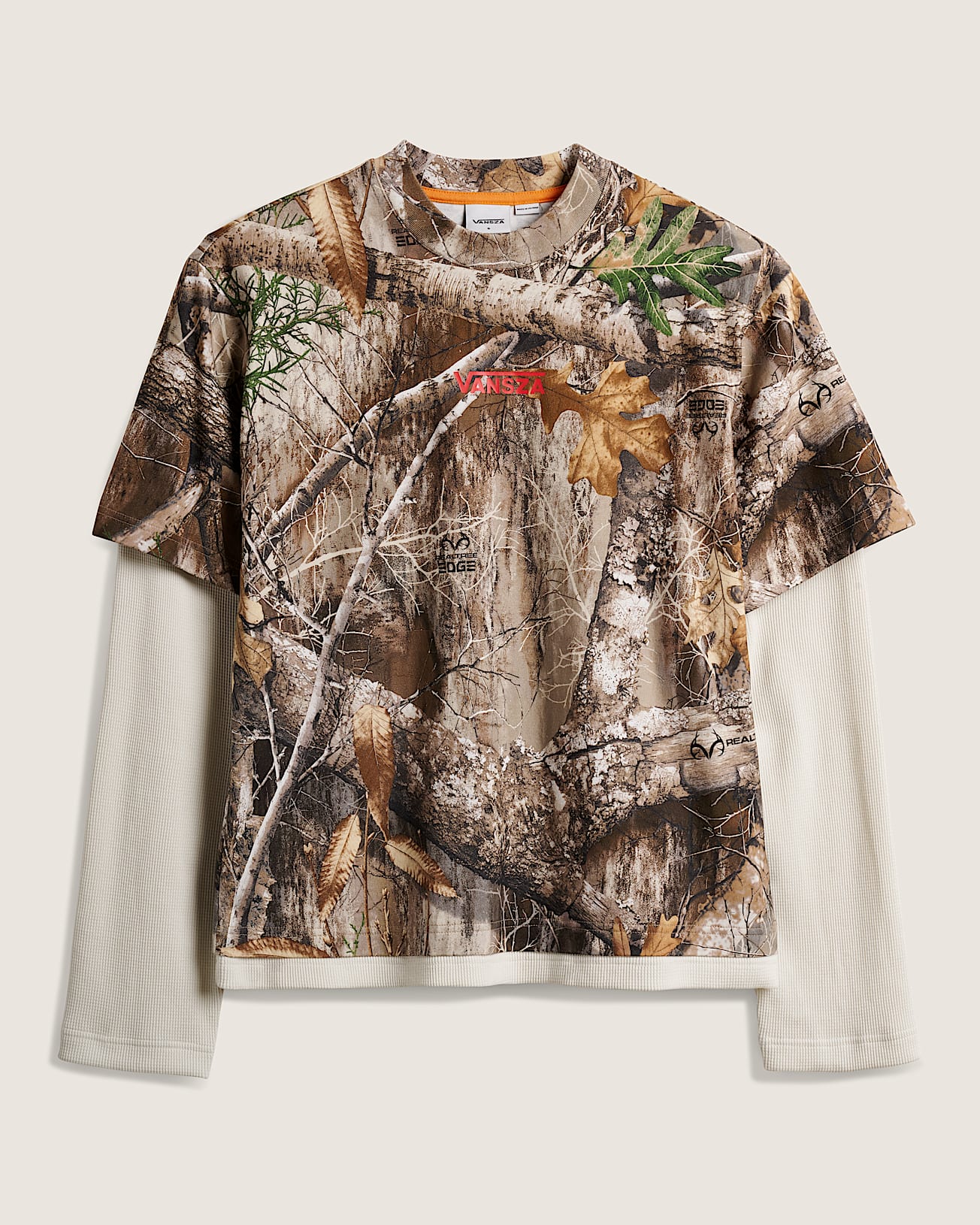VANSZA Layer Long sleeve Top VANS GreenBrown HERO