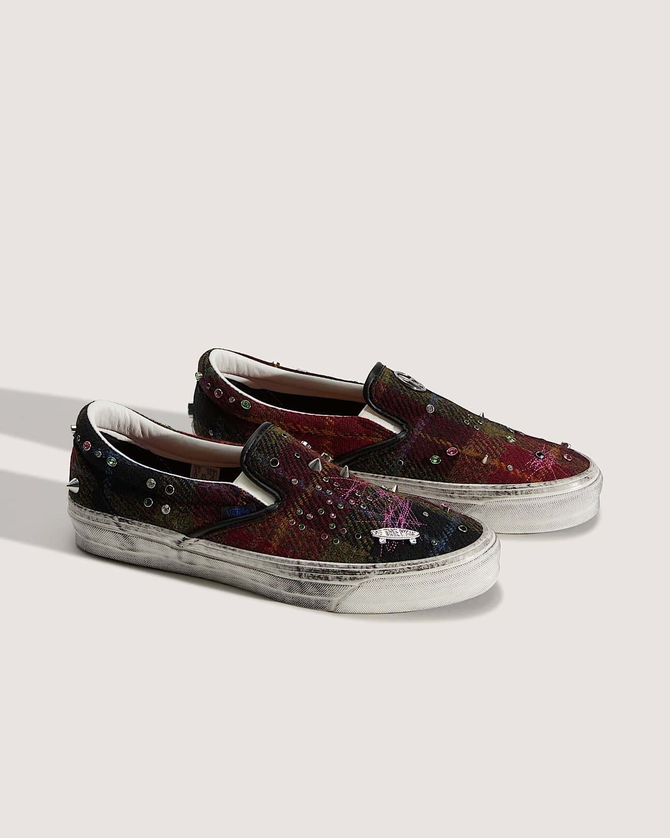 Chaussures en tweed Premium Classic Harris SlipOn VANS RougeOrange ALT3