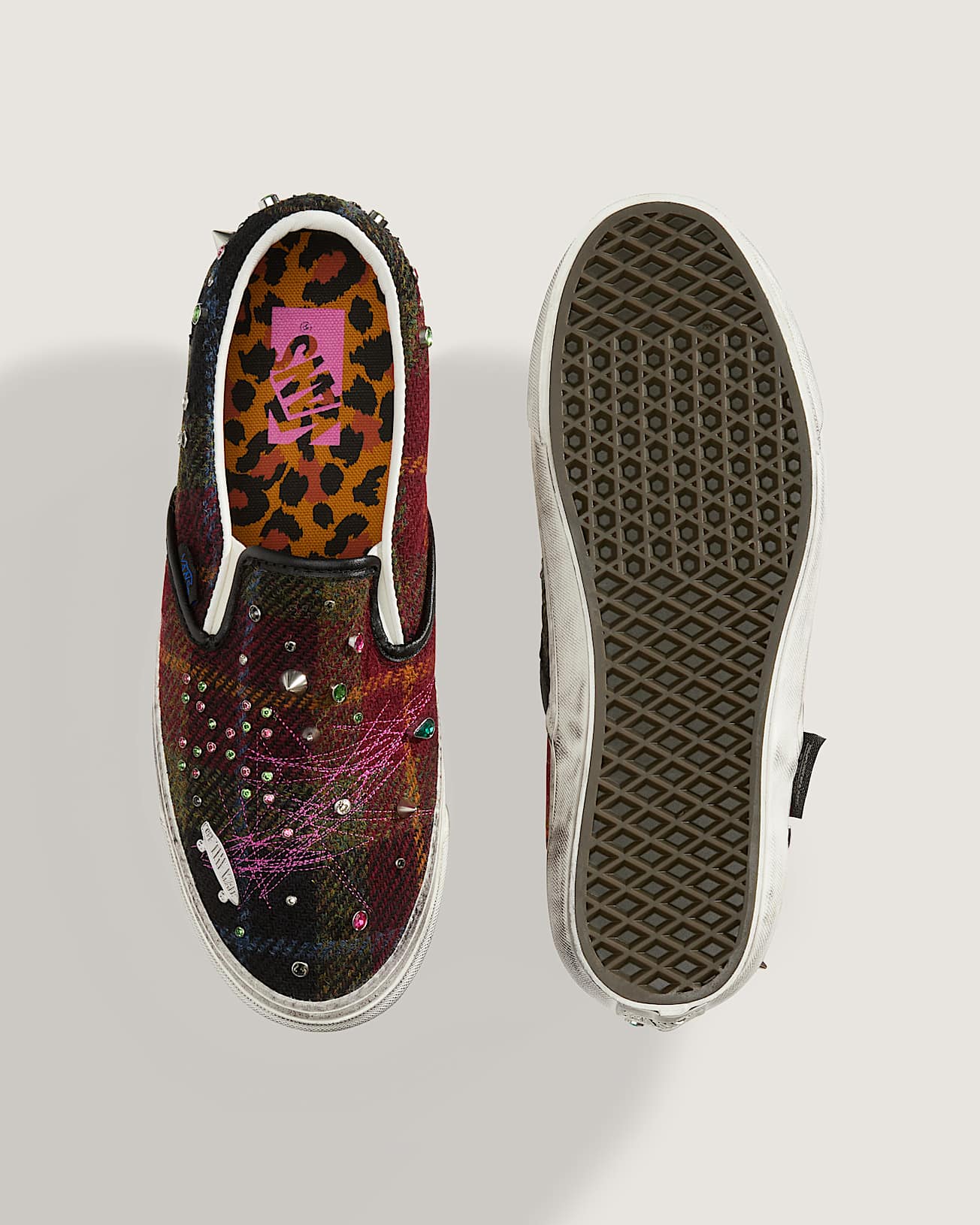 Chaussures en tweed Premium Classic Harris SlipOn VANS RougeOrange ALT4