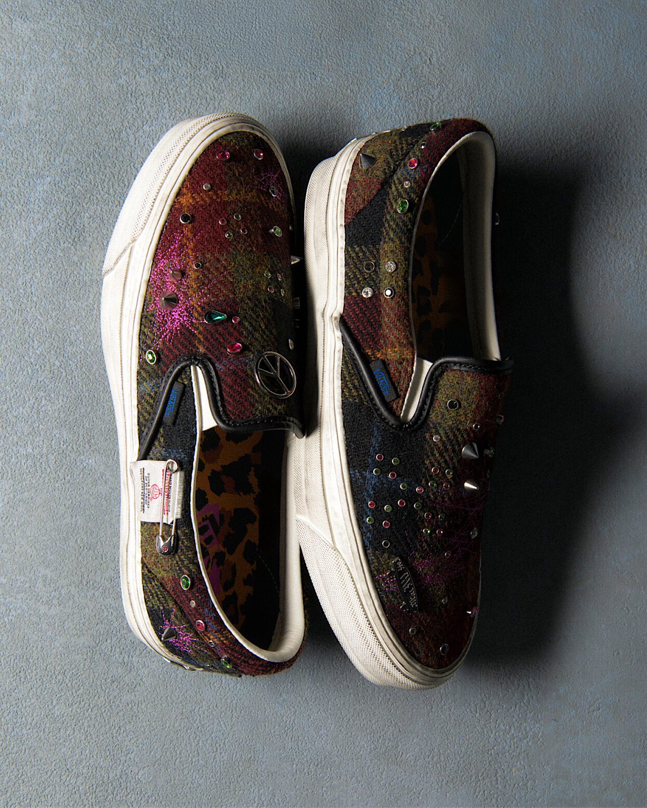 Chaussures en tweed Premium Classic Harris SlipOn VANS RougeOrange ALT2