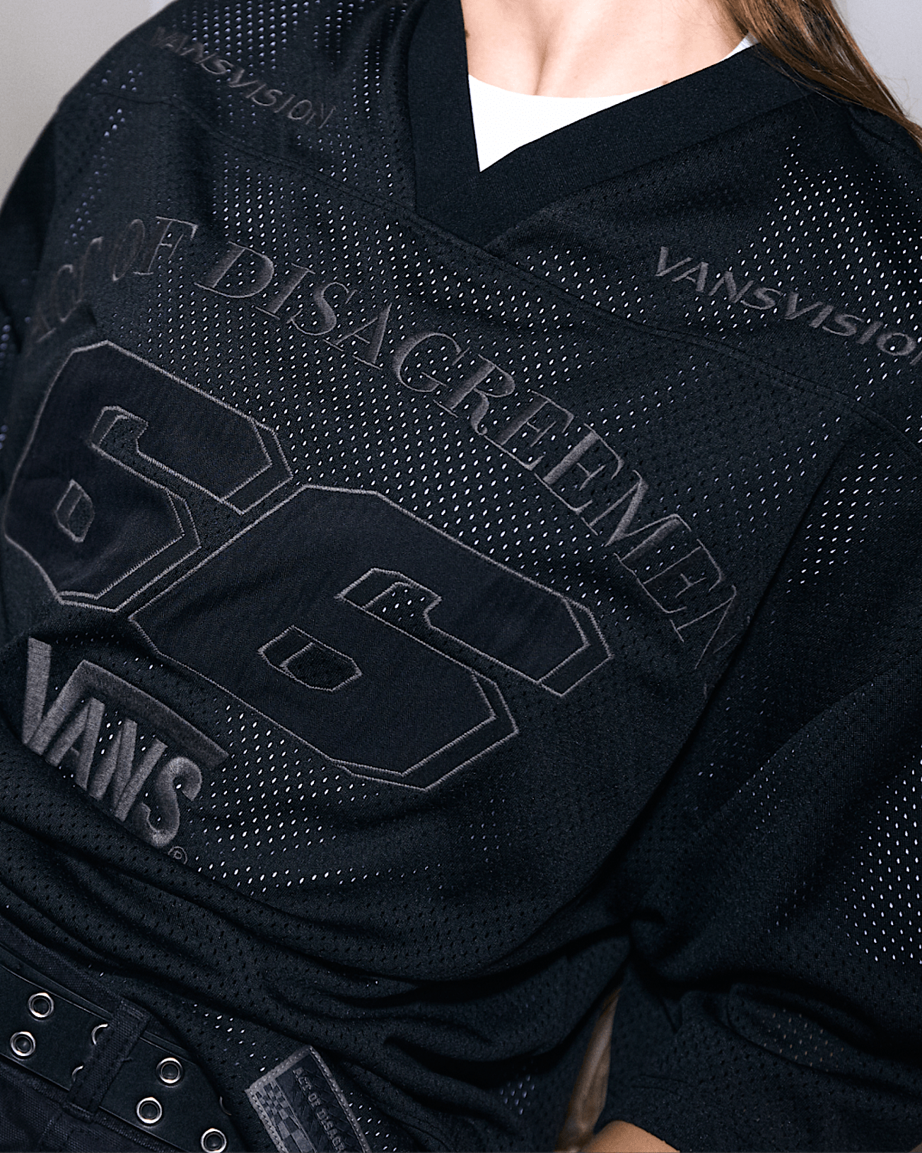 AOD by Slam Jam Mesh TShirt VANS Black ALT2