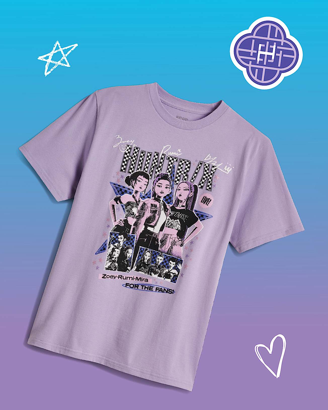Tshirt KPop Demon Hunters x Vans For The Fans Enfant VANS Lilas alt3