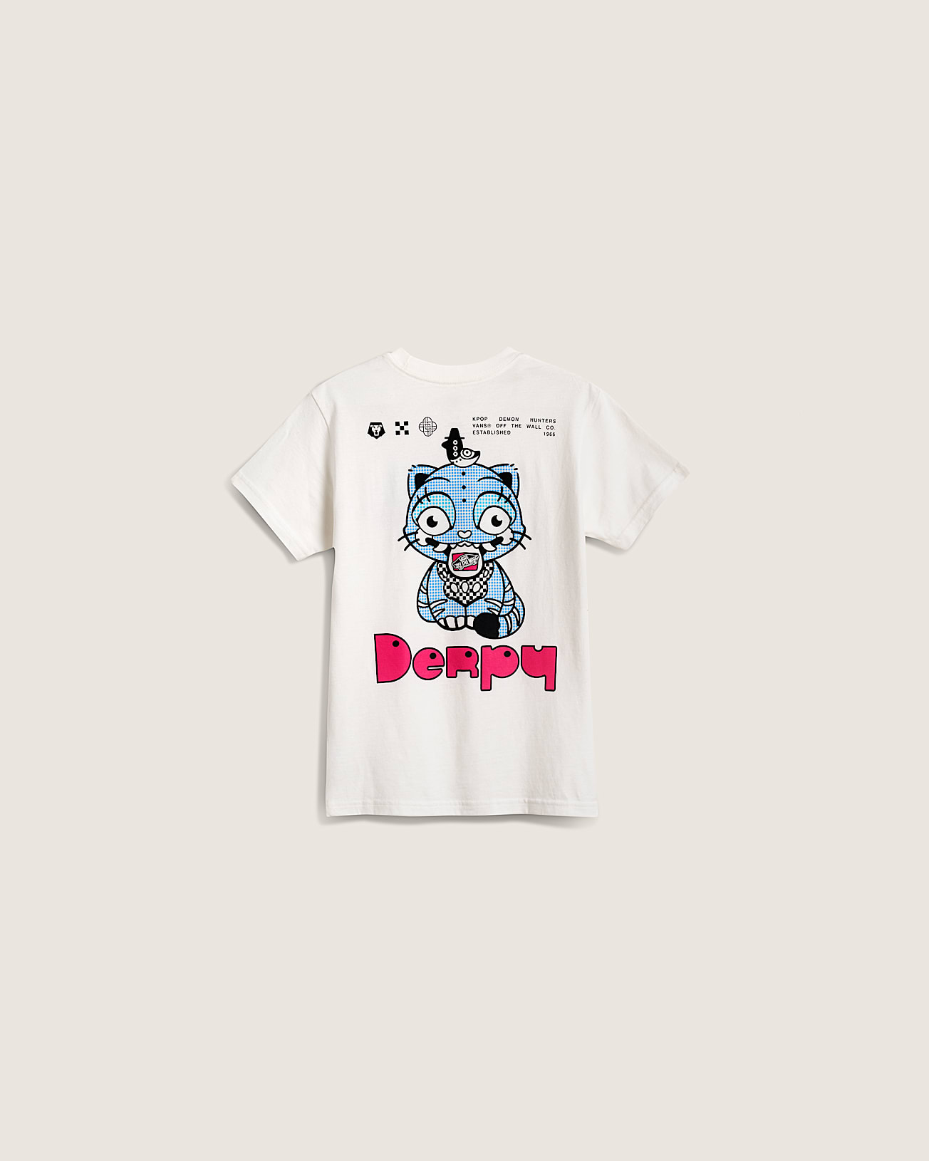 Tshirt KPop Demon Hunters x Vans Derpy Petits VANS Blanc hero
