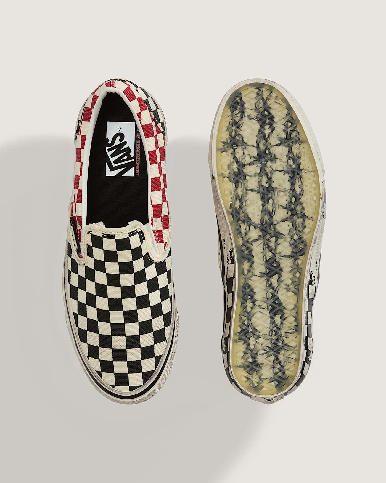AOD by Slam Jam Premium Classic SlipOn Schuhe VANS SchwarzWei ALT5