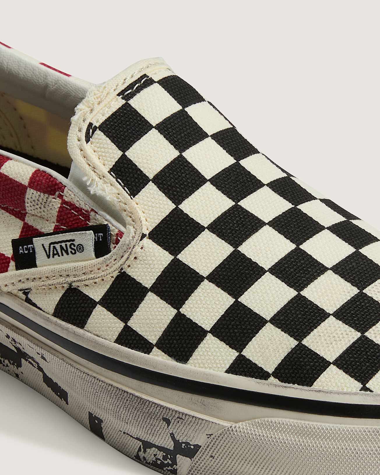 AOD by Slam Jam Premium Classic SlipOn Schuhe VANS SchwarzWei ALT7