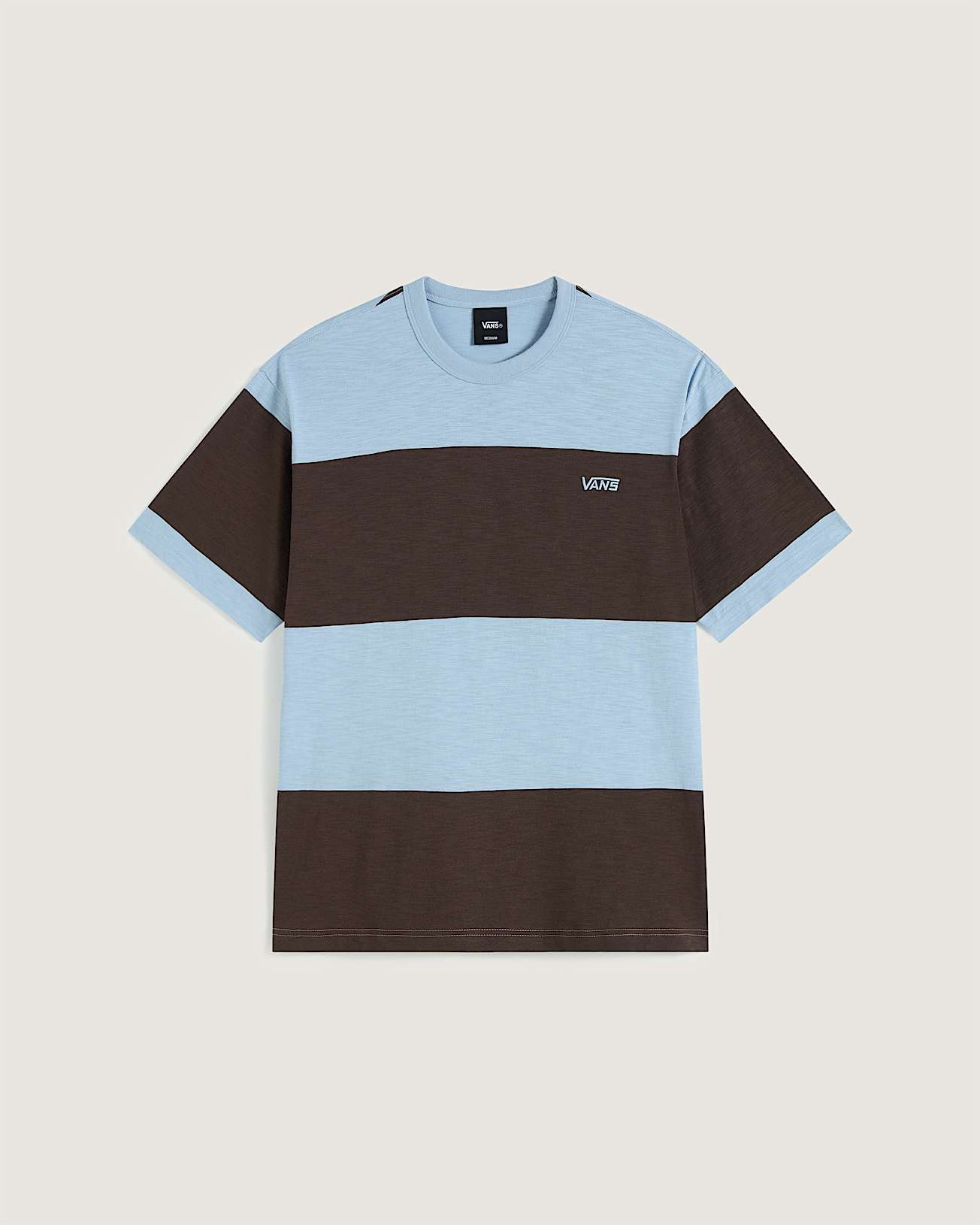 Slubby Stripe SS Tee Soft Slate VANS Cinzento hero