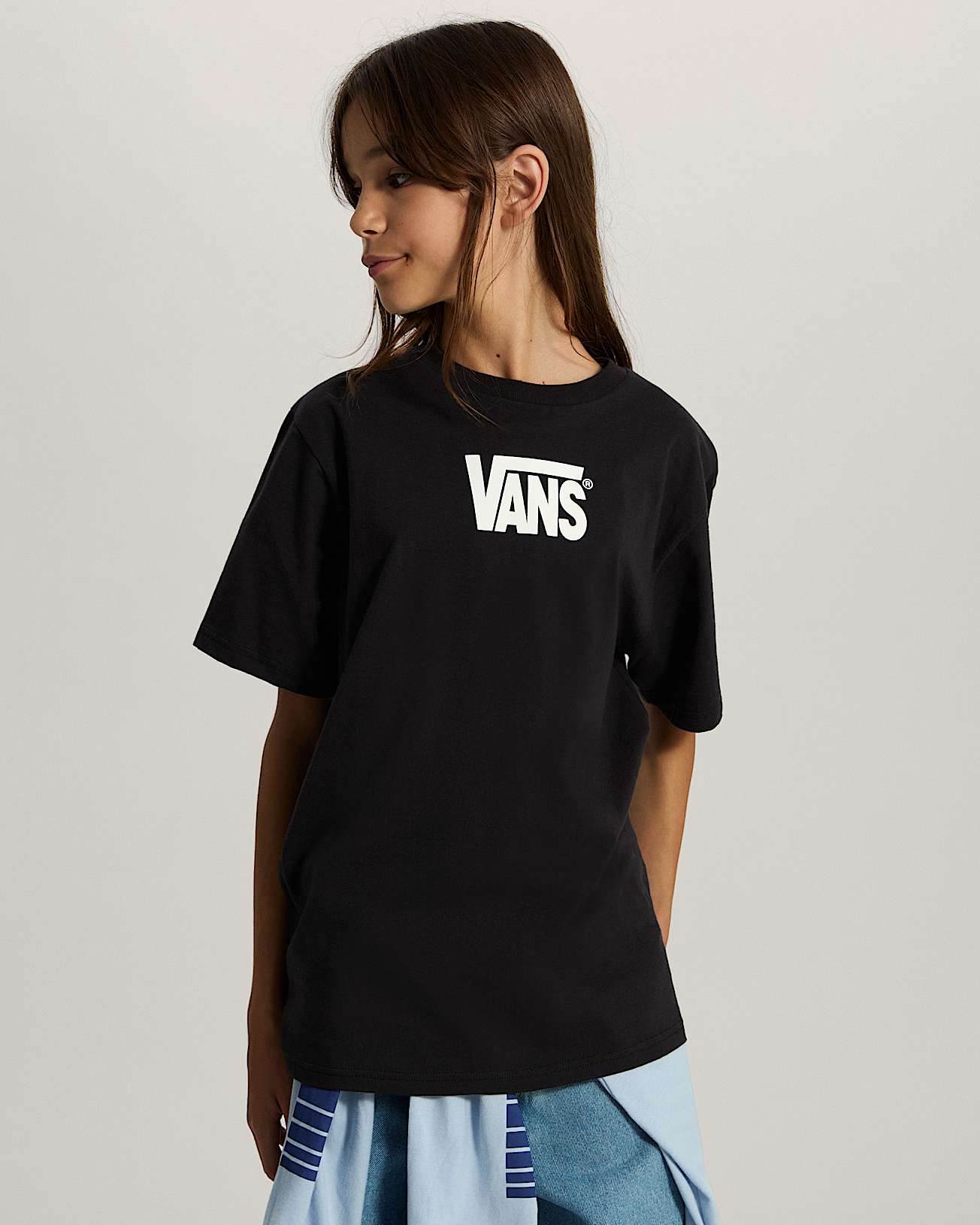 Maglietta Bambinoa Stretch Logo 814 anni VANS Nero ALT5