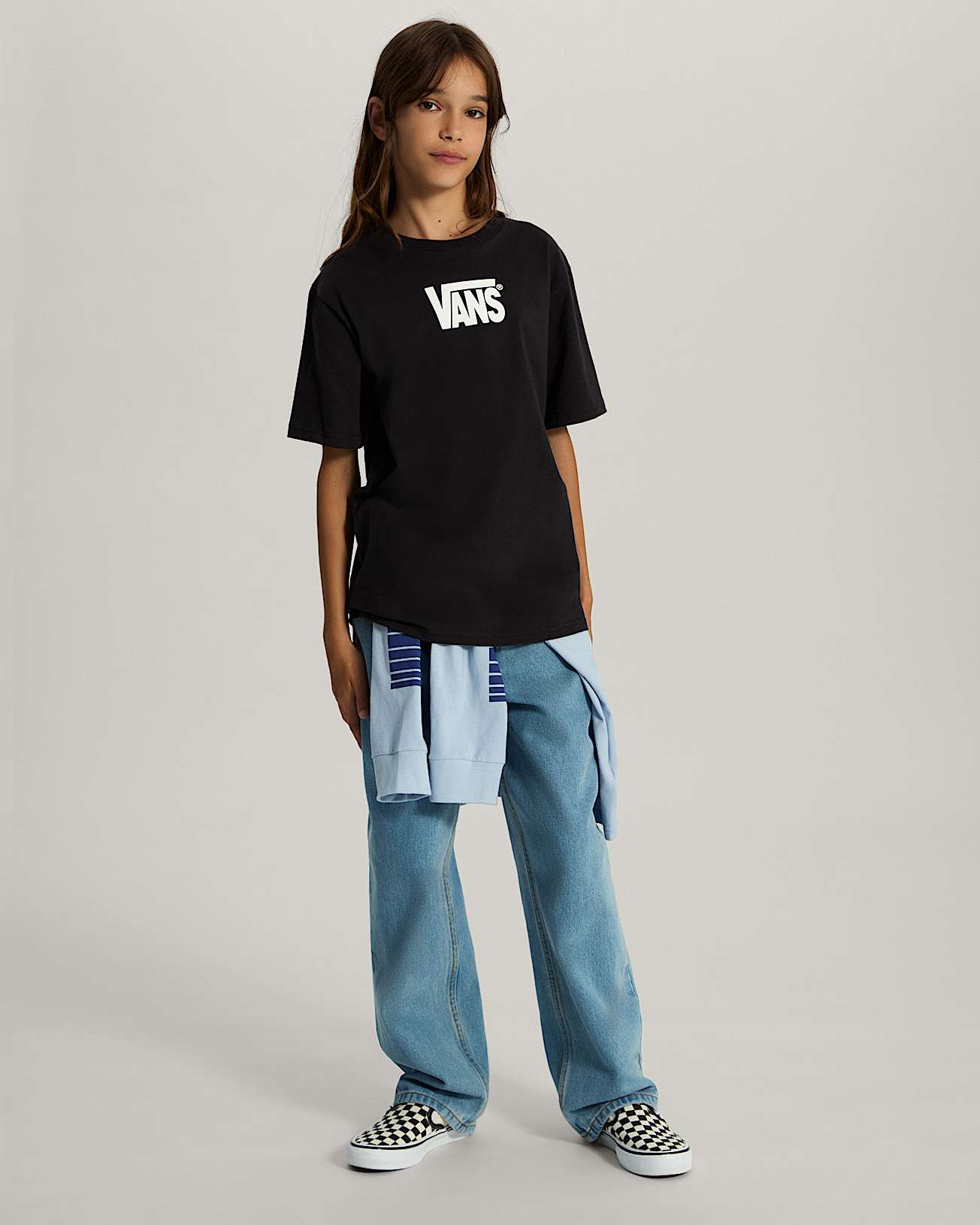 Maglietta Bambinoa Stretch Logo 814 anni VANS Nero ALT7