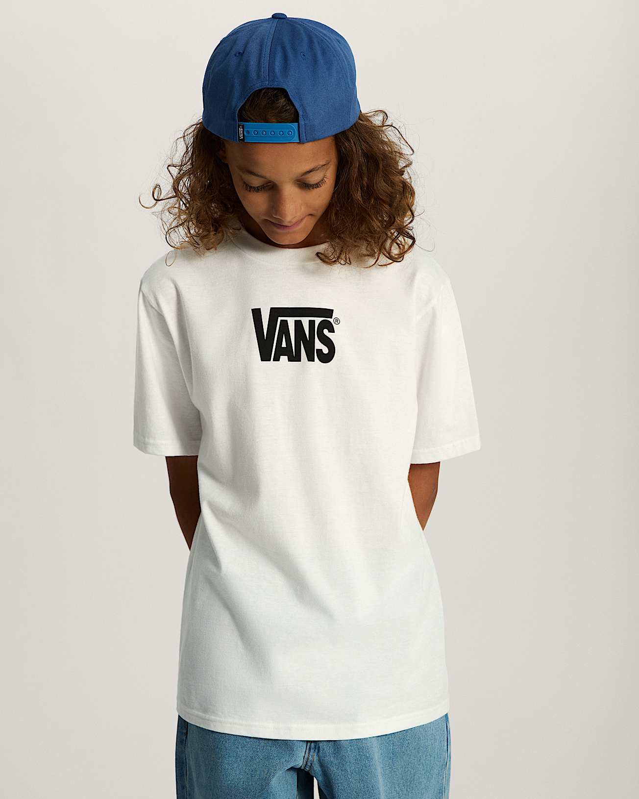 Maglietta Bambinoa Stretch Logo 814 anni VANS Bianco ALT2