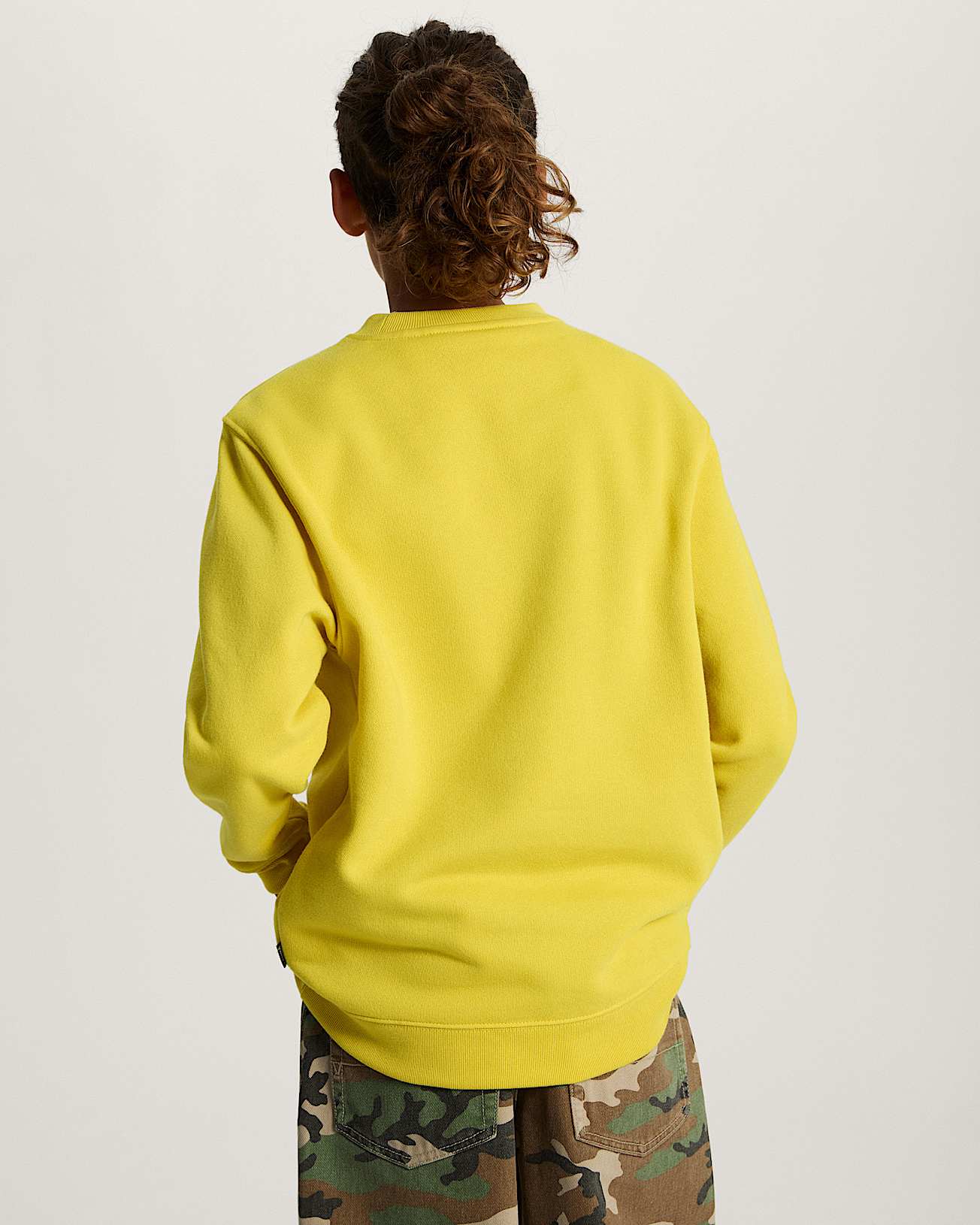 Sweat Stretch Logo Crew Enfant 814 ans VANS Jaune ALT3
