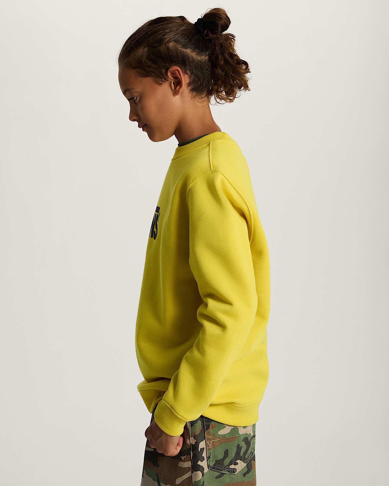Sweat Stretch Logo Crew Enfant 814 ans VANS Jaune ALT4