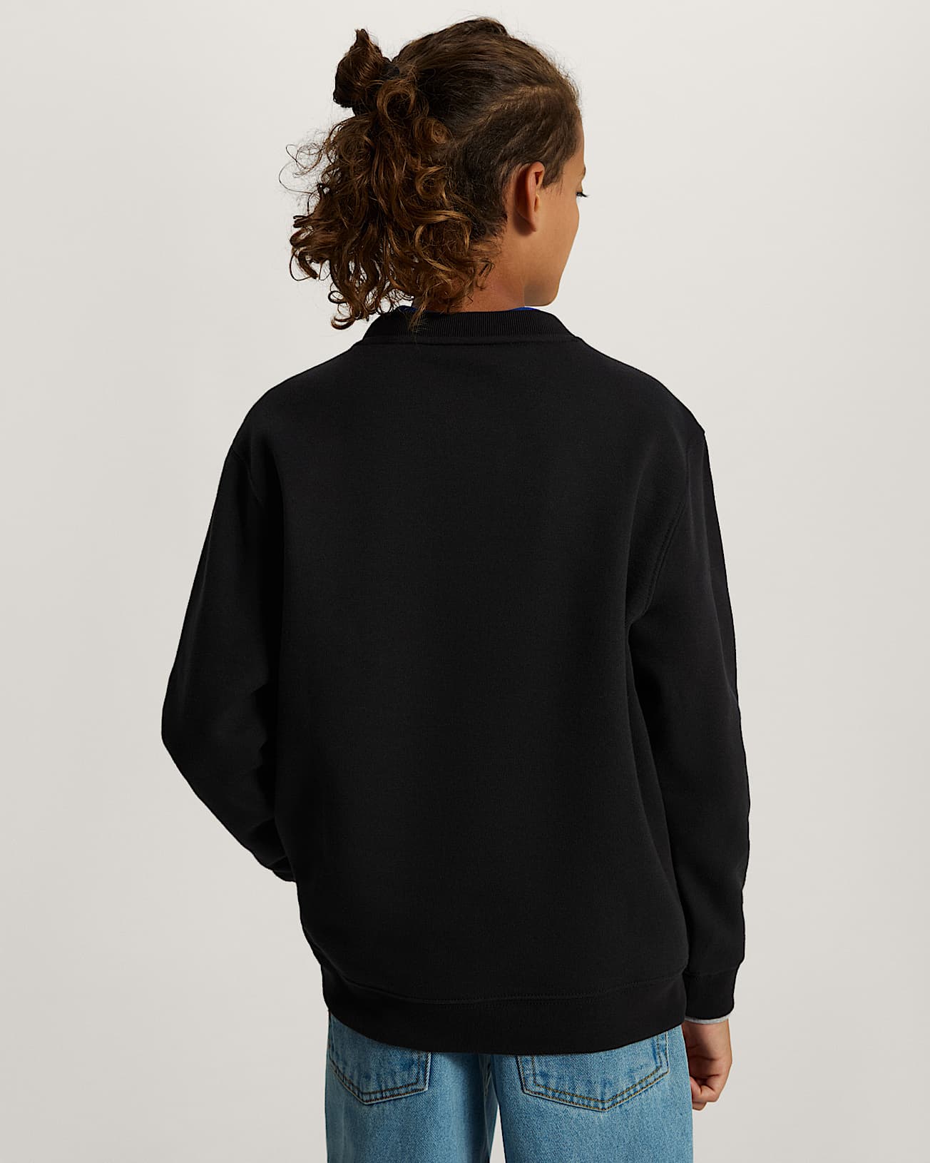 Felpa girocollo Bambinoa Stretch Logo 814 anni VANS Nero ALT3