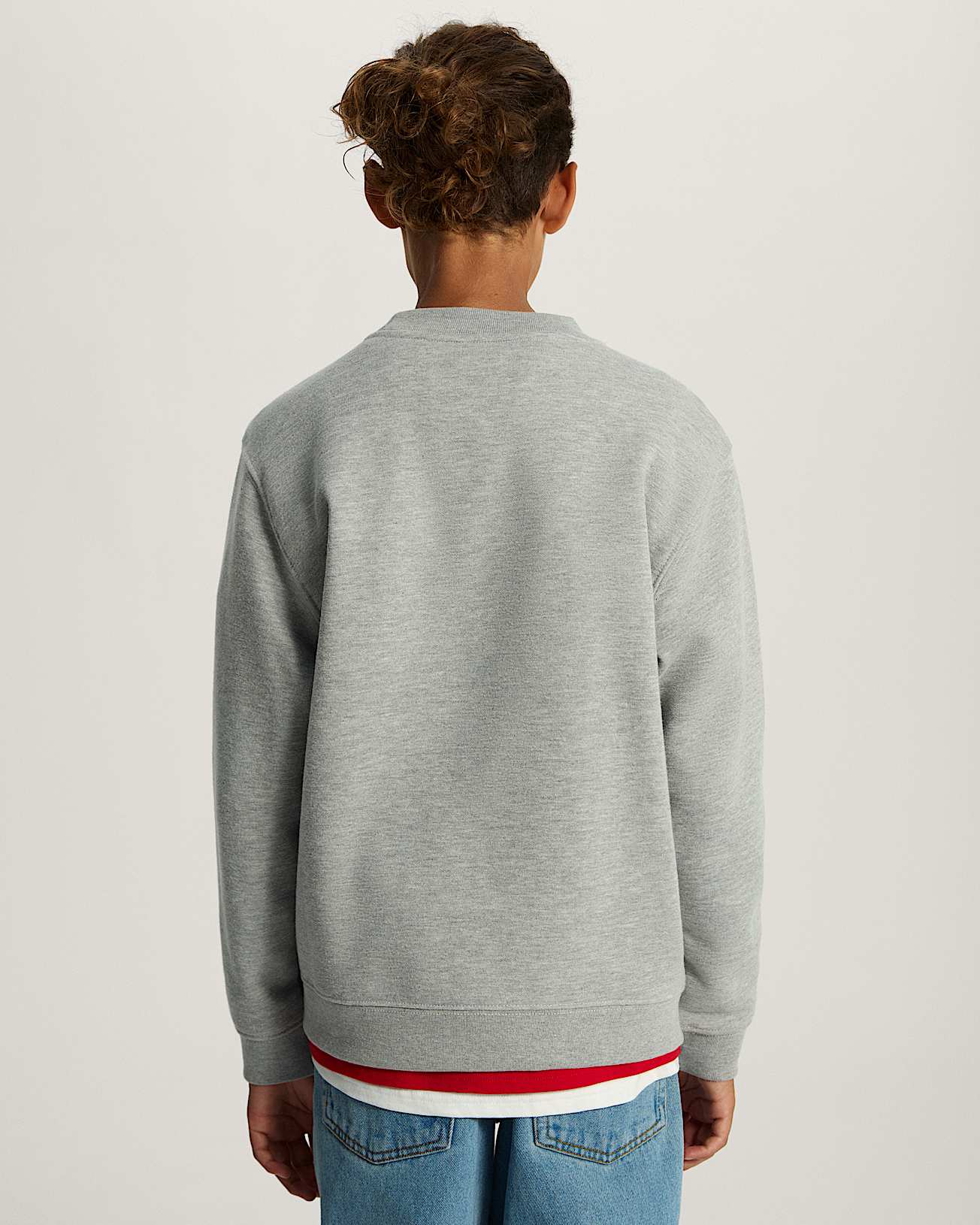 Felpa girocollo Bambinoa Stretch Logo 814 anni VANS Grigio ALT3
