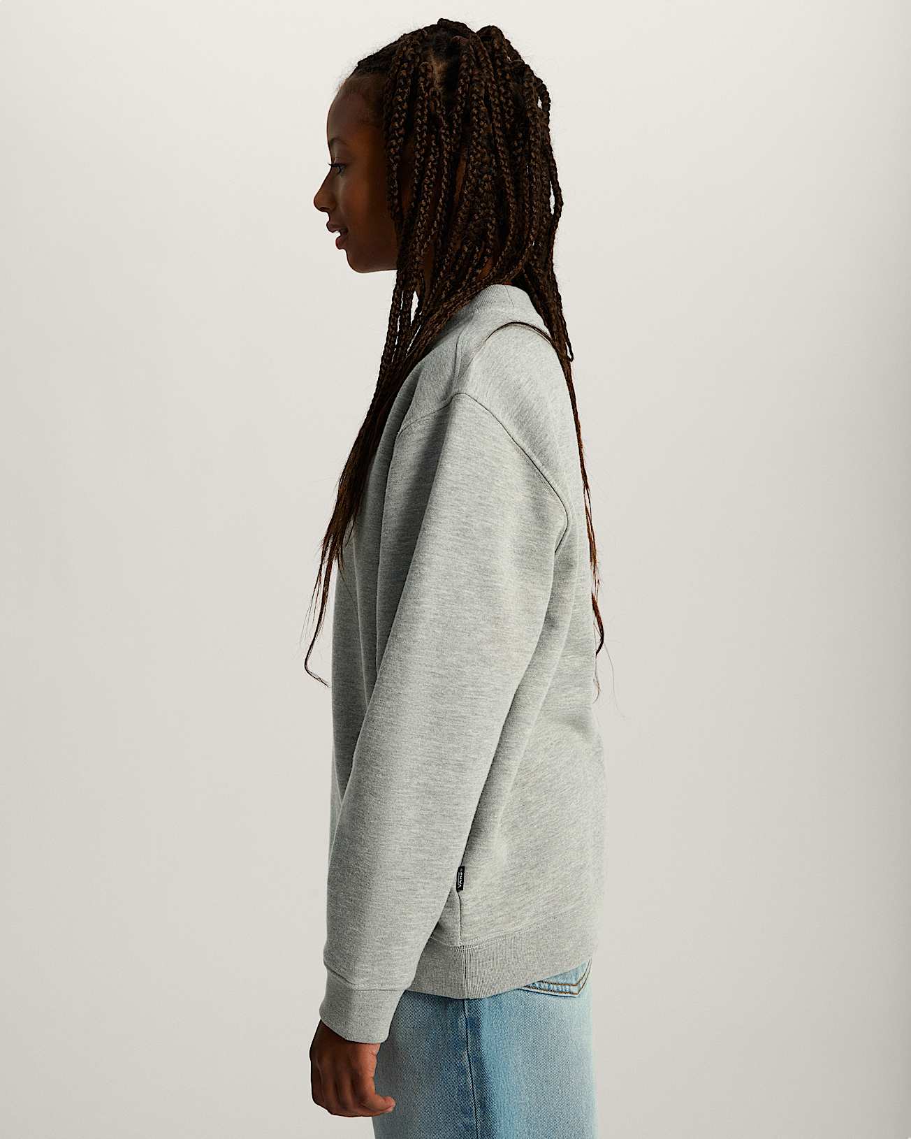 Felpa girocollo Bambinoa Stretch Logo 814 anni VANS Grigio ALT8