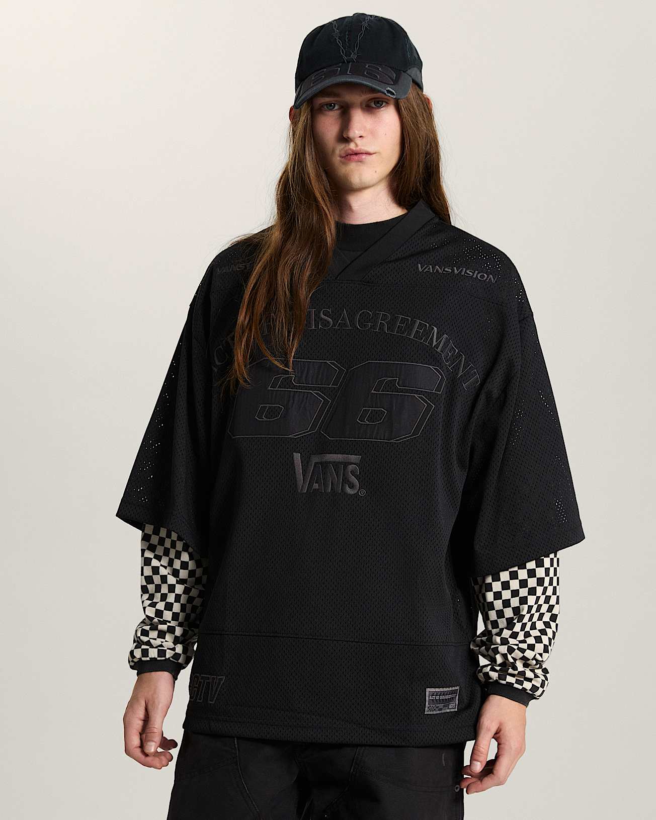 AOD by Slam Jam Mesh TShirt VANS Schwarz ALT2