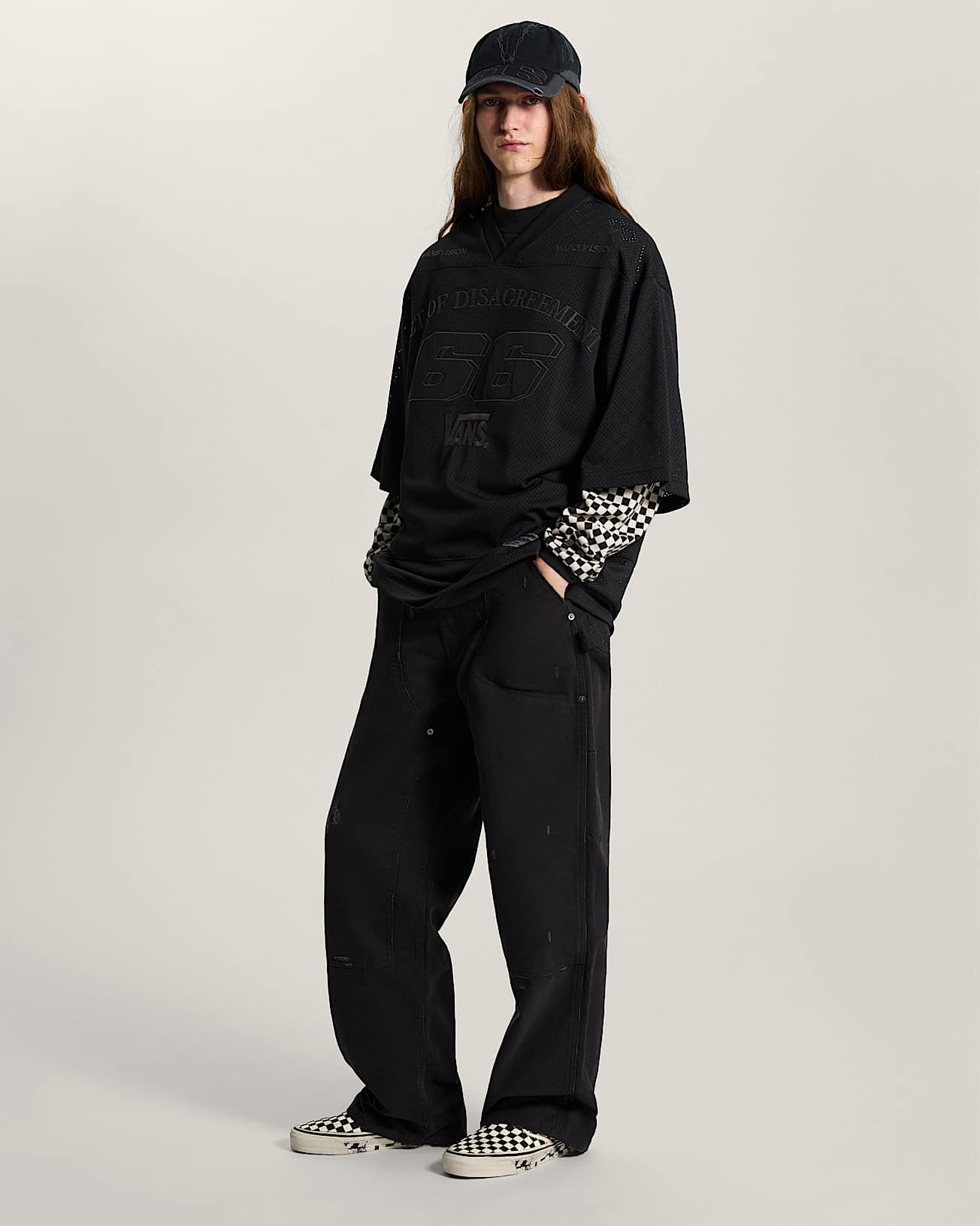 AOD by Slam Jam Mesh TShirt VANS Schwarz ALT4