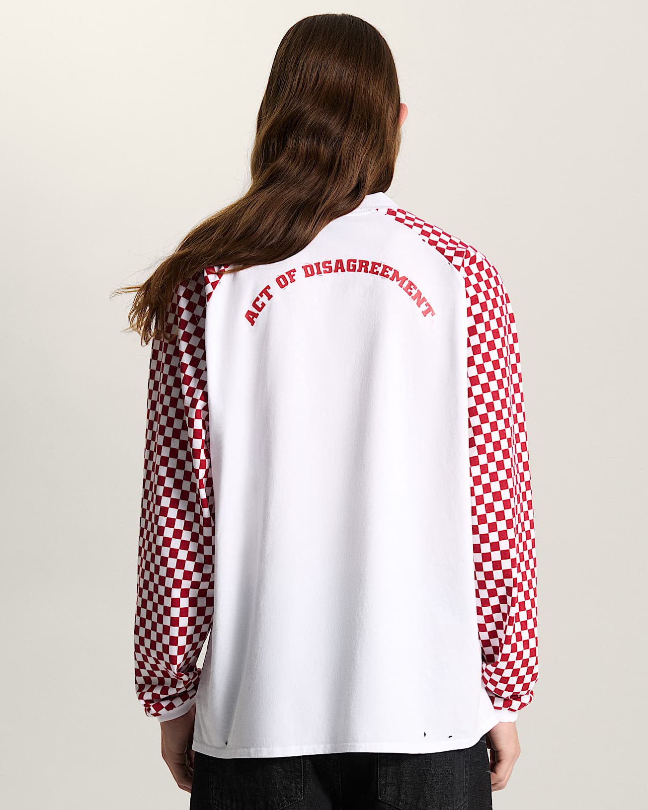 AOD by Slam Jam Racing Long Sleeve TShirt VANS Red ALT3