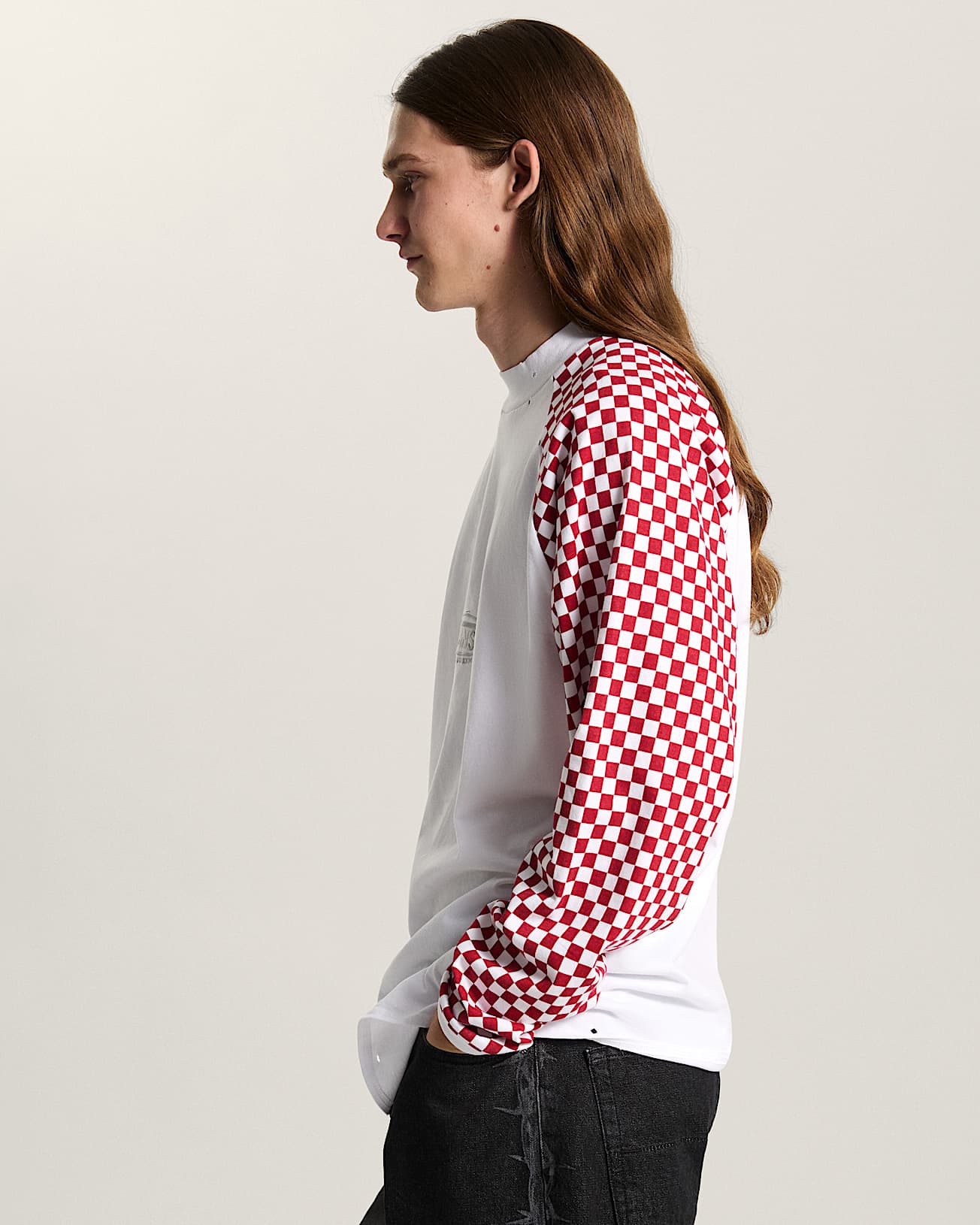 AOD by Slam Jam Racing Long Sleeve TShirt VANS Red ALT4