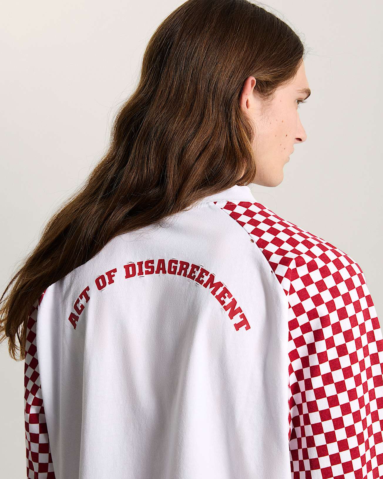 AOD by Slam Jam Racing Long Sleeve TShirt VANS Red ALT6