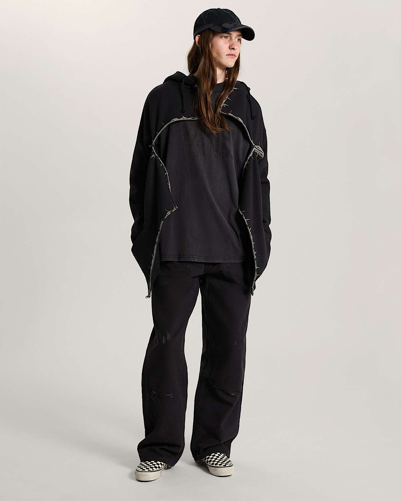 A.O.D. by Slam Jam T Zipped Hoodie in Black| Vans CZ