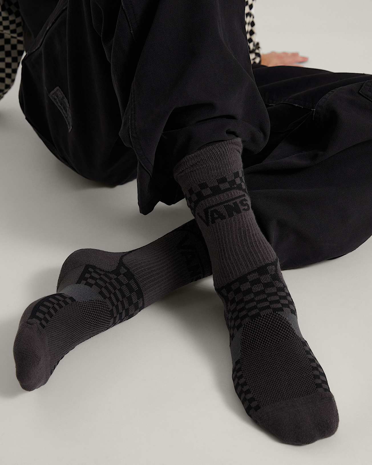 AOD by Slam Jam Checker Socken 3 Paar VANS Schwarz ALT3