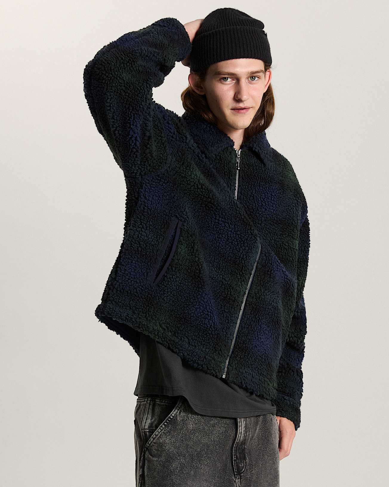 Veste Yukon High Pile Jacquard VANS Bleu ALT2
