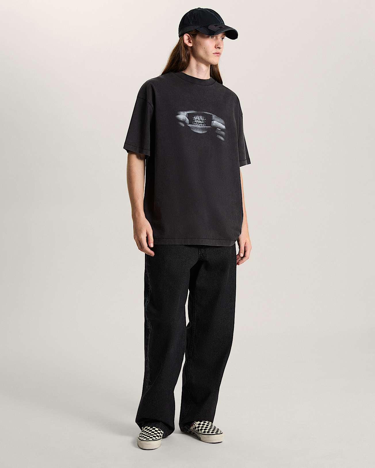 AOD by Slam Jam Braces Tee VANS Black ALT4