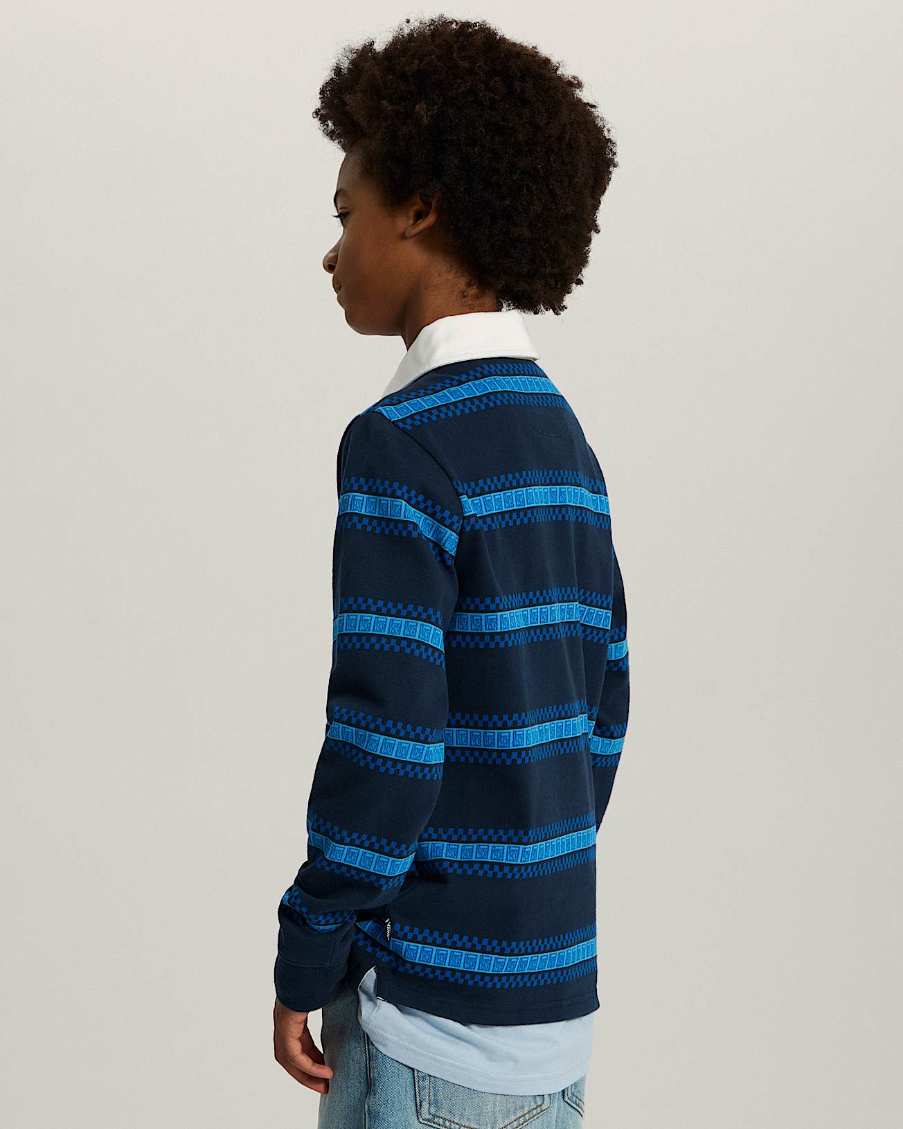 Kids V Rugby Langarmshirt 814 Jahre VANS Blau ALT4