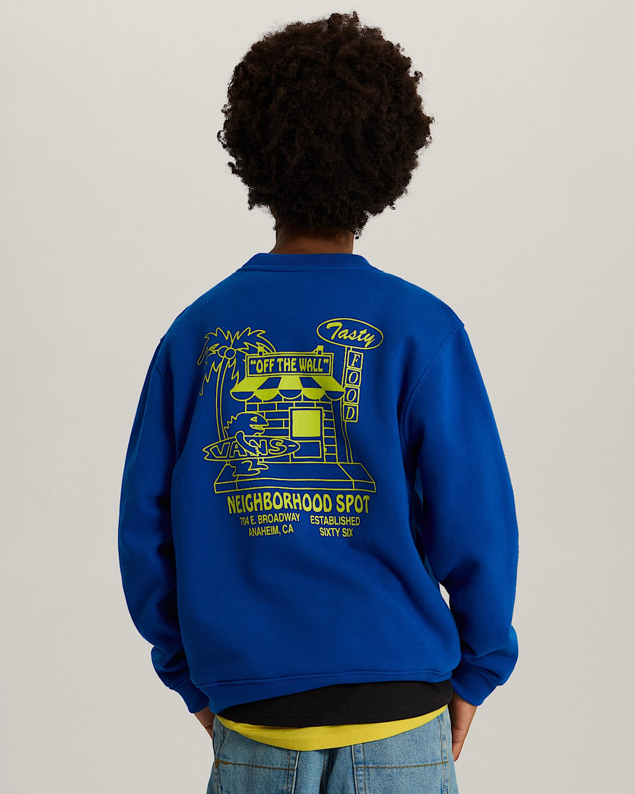 Kids Food Spot Crew Pullover 814 Years VANS Bl ALT3