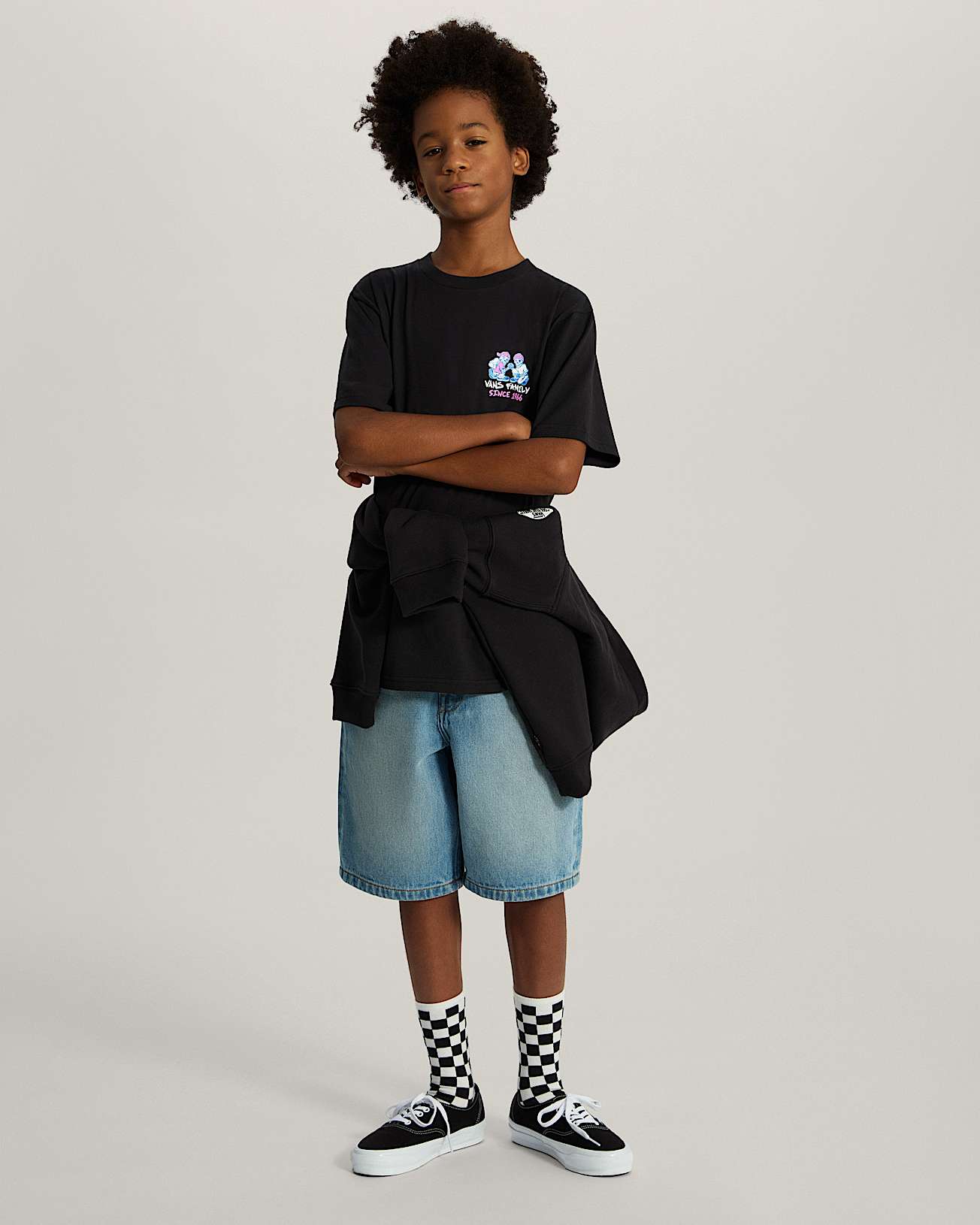 Tshirt Checker Bros Enfant 814 ans VANS Noir ALT4