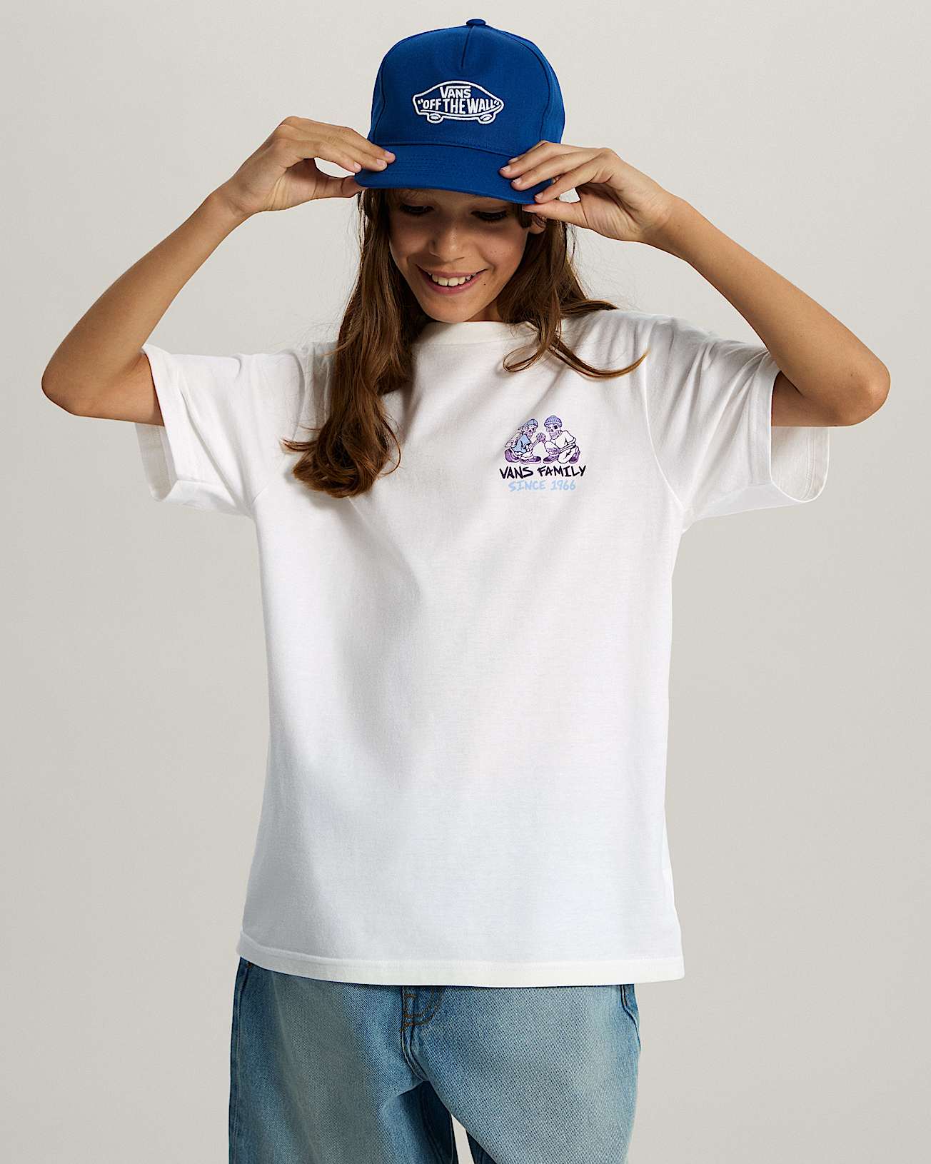 Tshirt Checker Bros Enfant 814 ans VANS Blanc ALT2