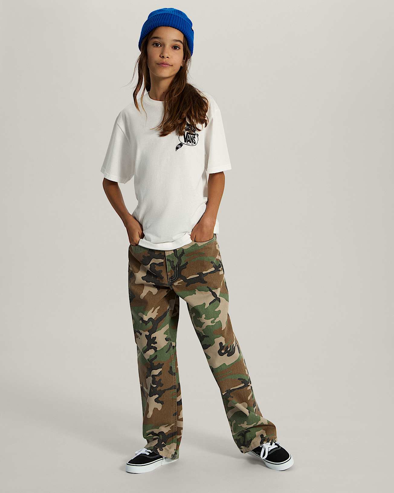 Jean Check5 Baggy AOP Denim Ado 814 ans VANS Vert ALT9