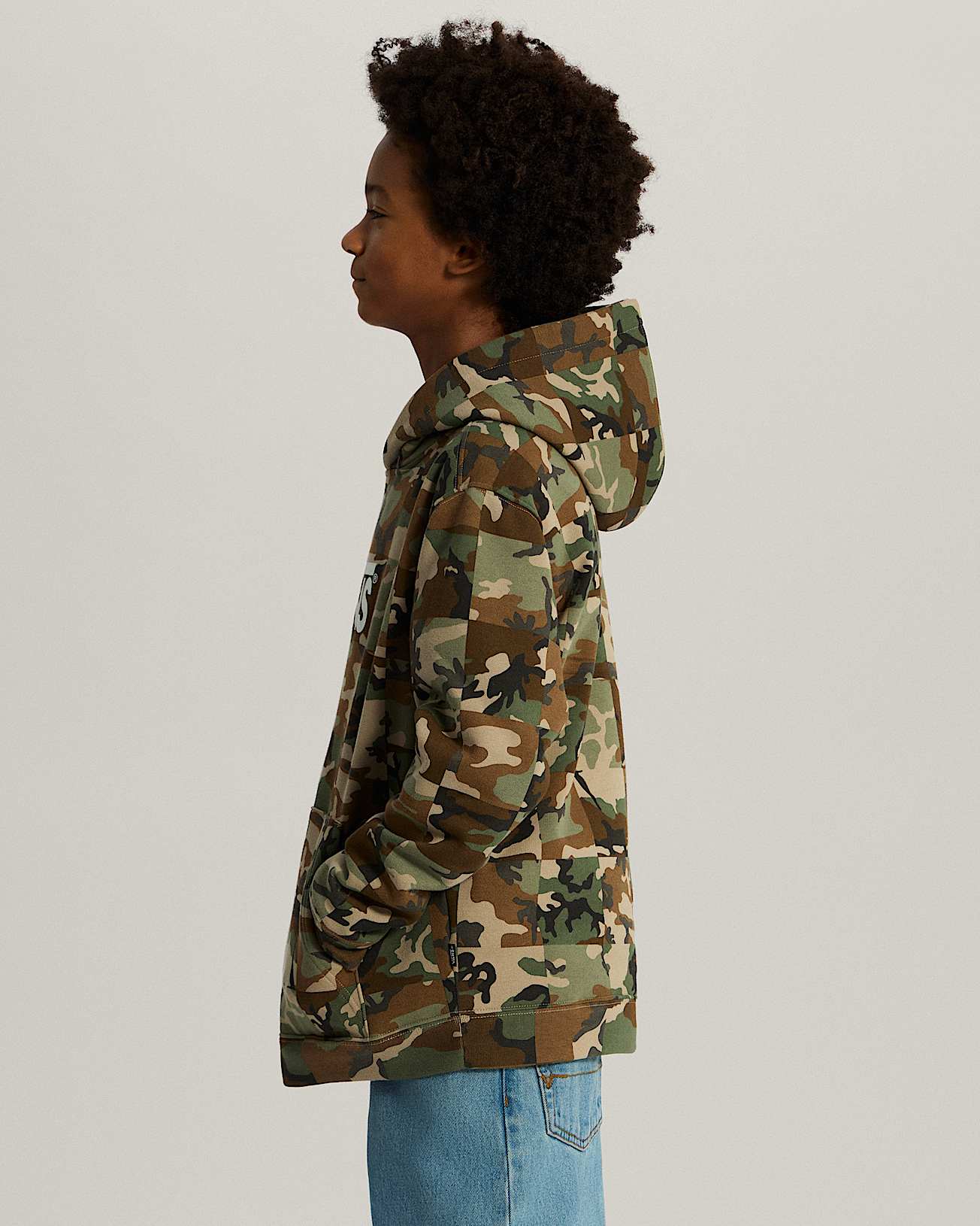 Checker Camo Hoodie voor kinderen 814 jaar VANS Bruin ALT4