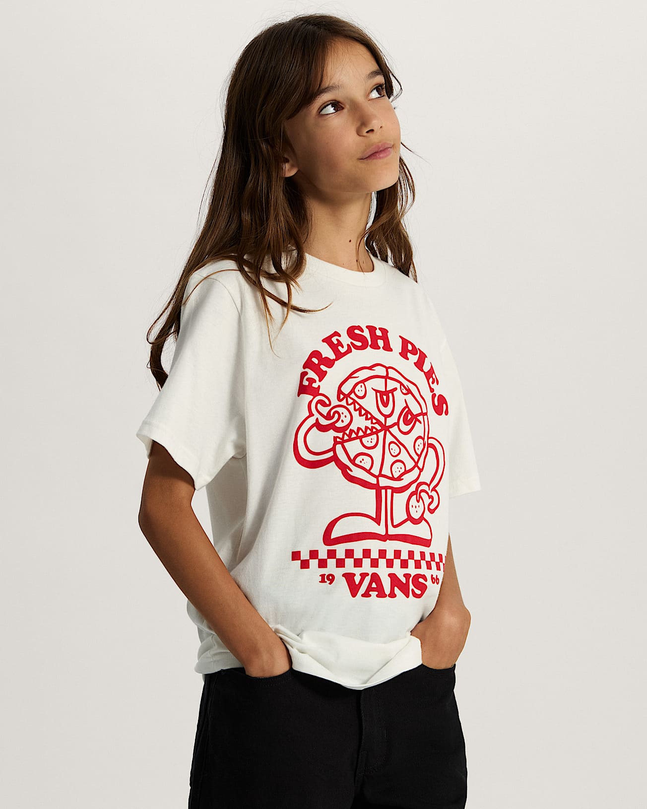 Tshirt Fresh Pies Ado 814 ans VANS Blanc ALT5