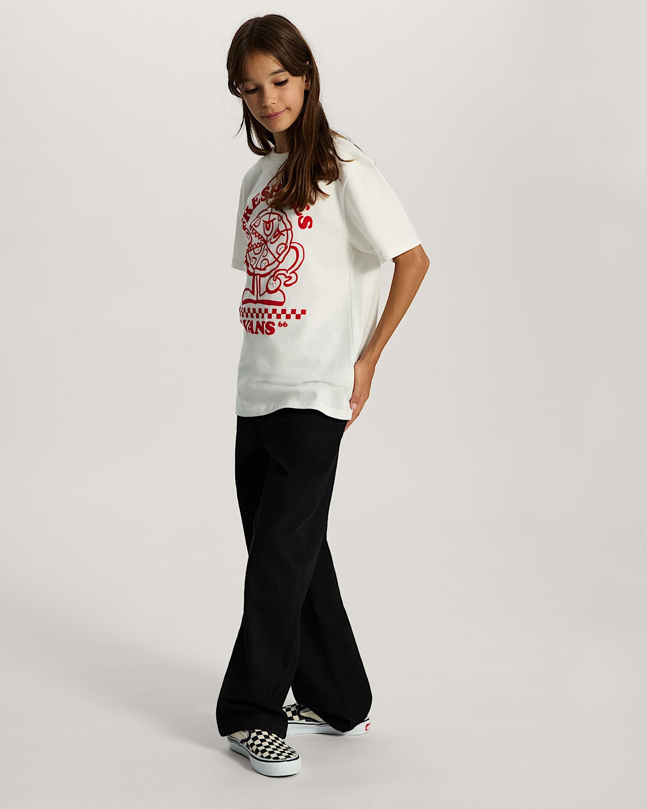 Tshirt Fresh Pies Ado 814 ans VANS Blanc ALT7
