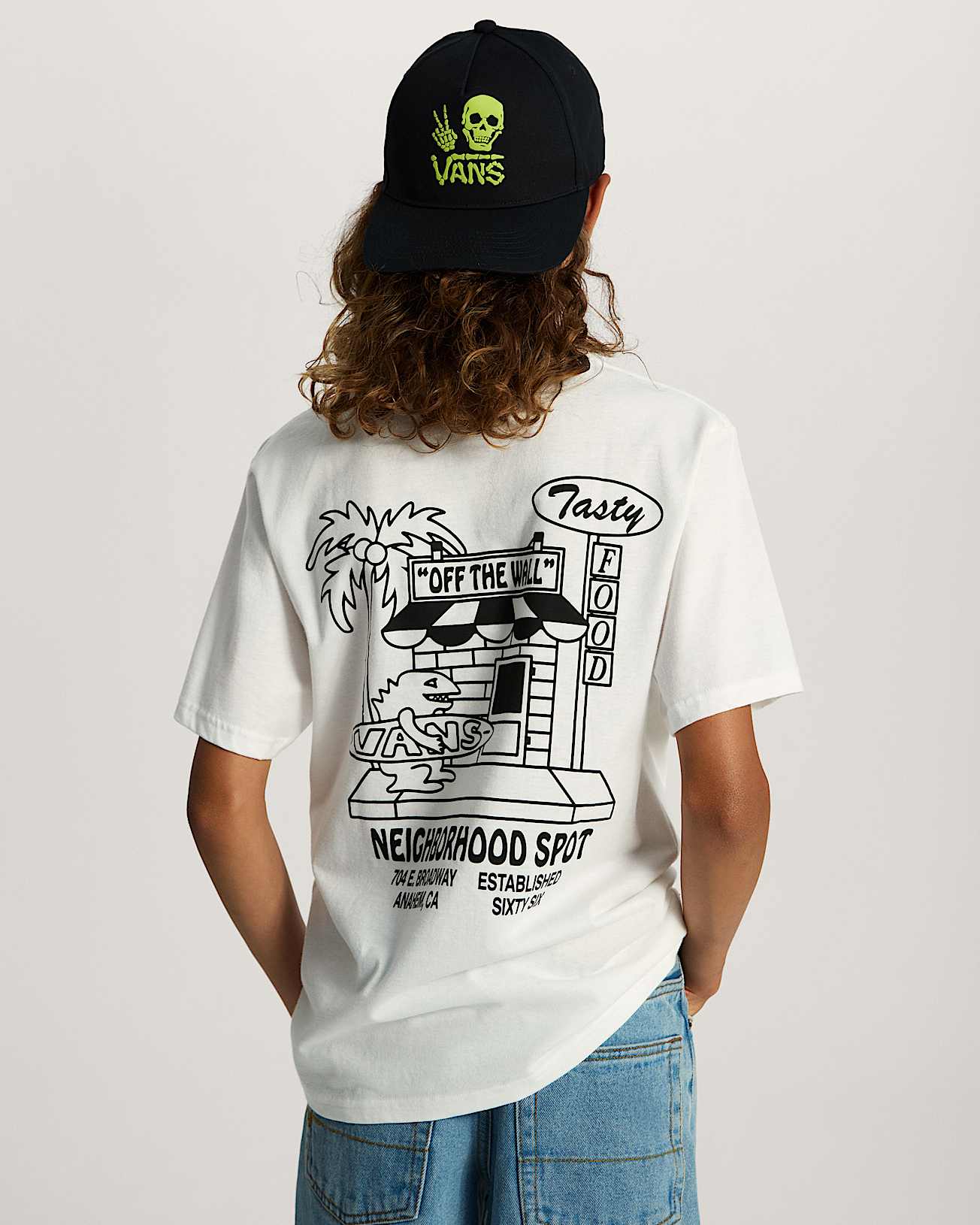 Food Spot SS Tee White VANS White ALT3