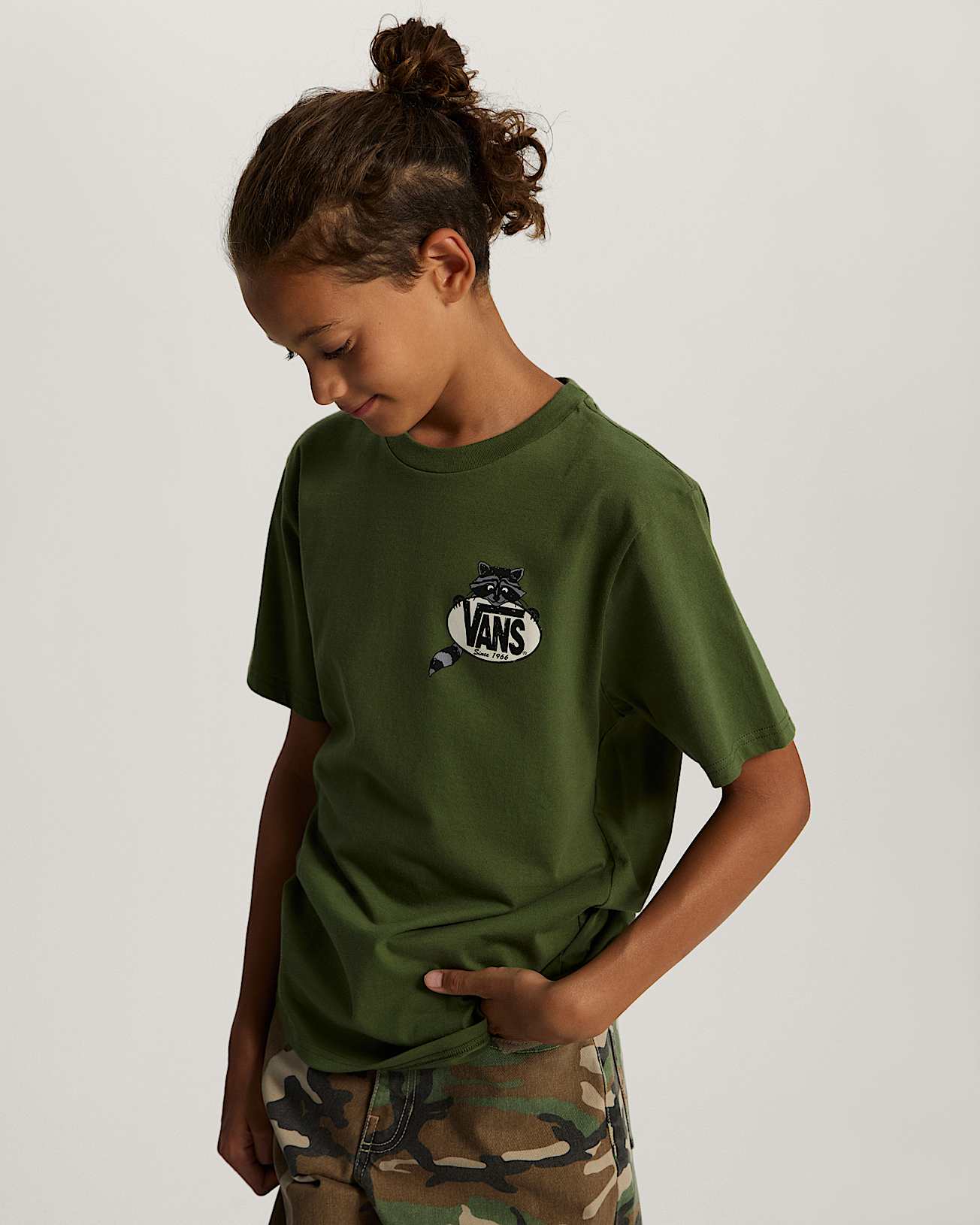 Tshirt Dumpster Raccoon Ado 814 ans VANS Vert ALT2