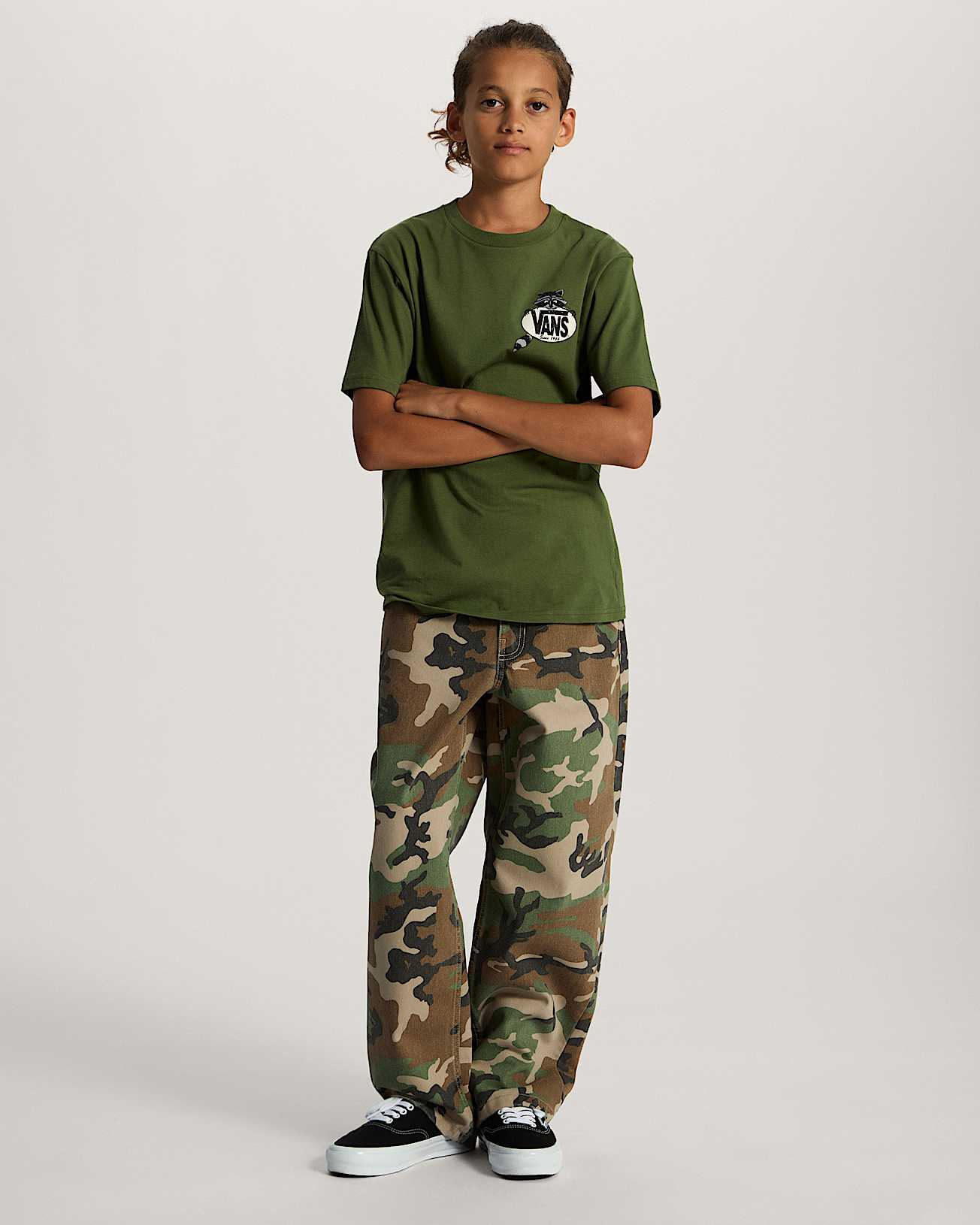 Tshirt Dumpster Raccoon Ado 814 ans VANS Vert ALT4