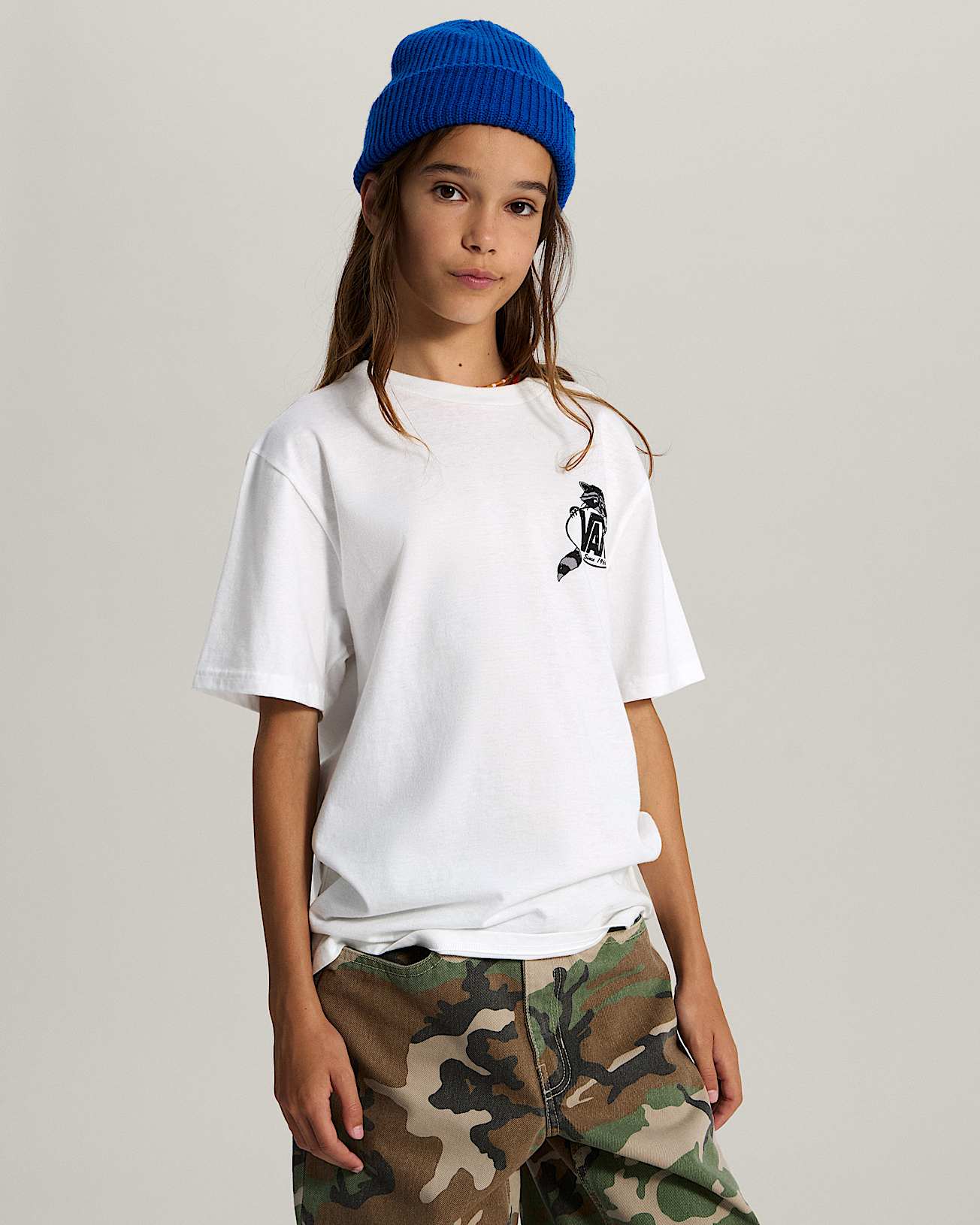 Tshirt Dumpster Raccoon Ado 814 ans VANS Blanc ALT2