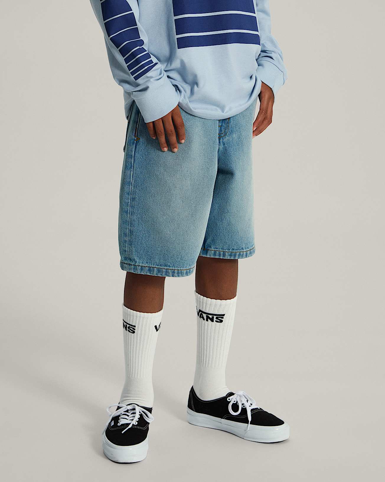 Short en jean baggy Check5 Enfant 814 ans VANS Bleu ALT2